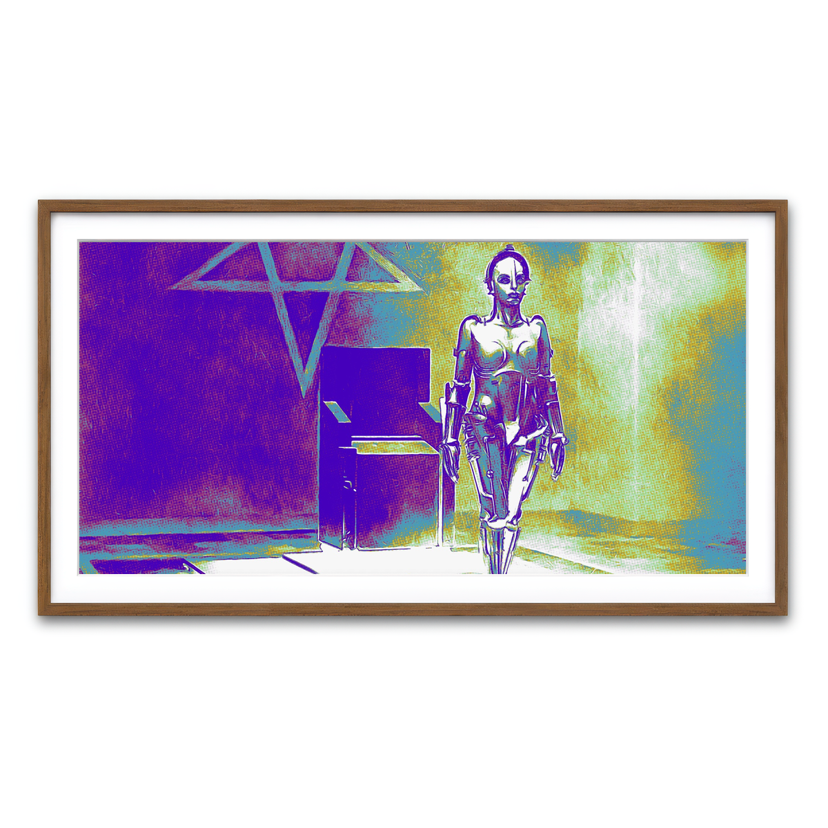 Framed Print 2x1 Walnut