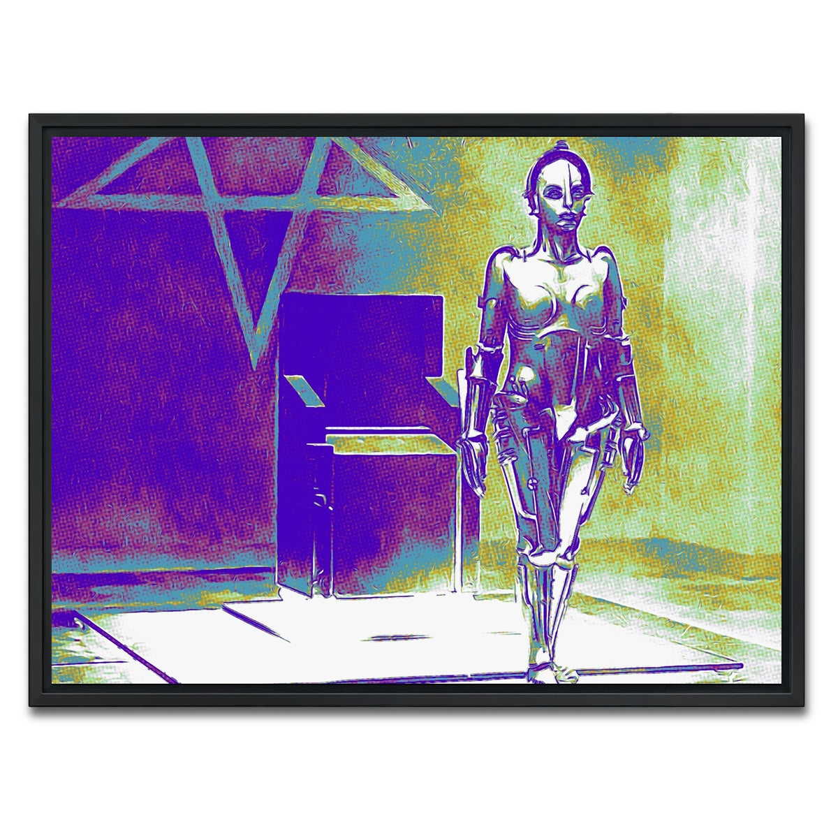 AUTO-MOCKUP WHITE | Metropolis Pop | 1 Piece | Black Framed Canvas | group=4x3