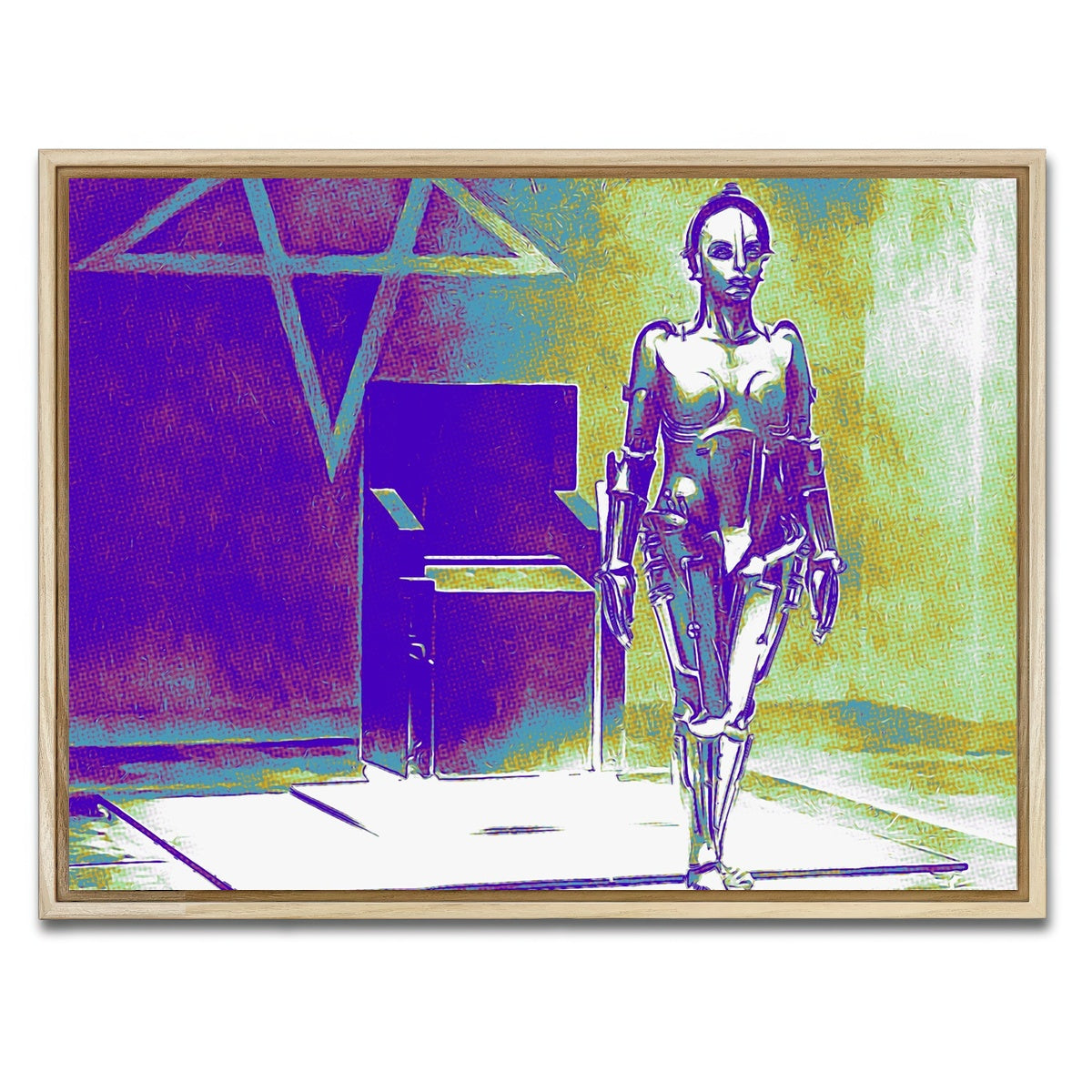 AUTO-MOCKUP WHITE | Metropolis Pop | 1 Piece | Natural Framed Canvas | group=4x3