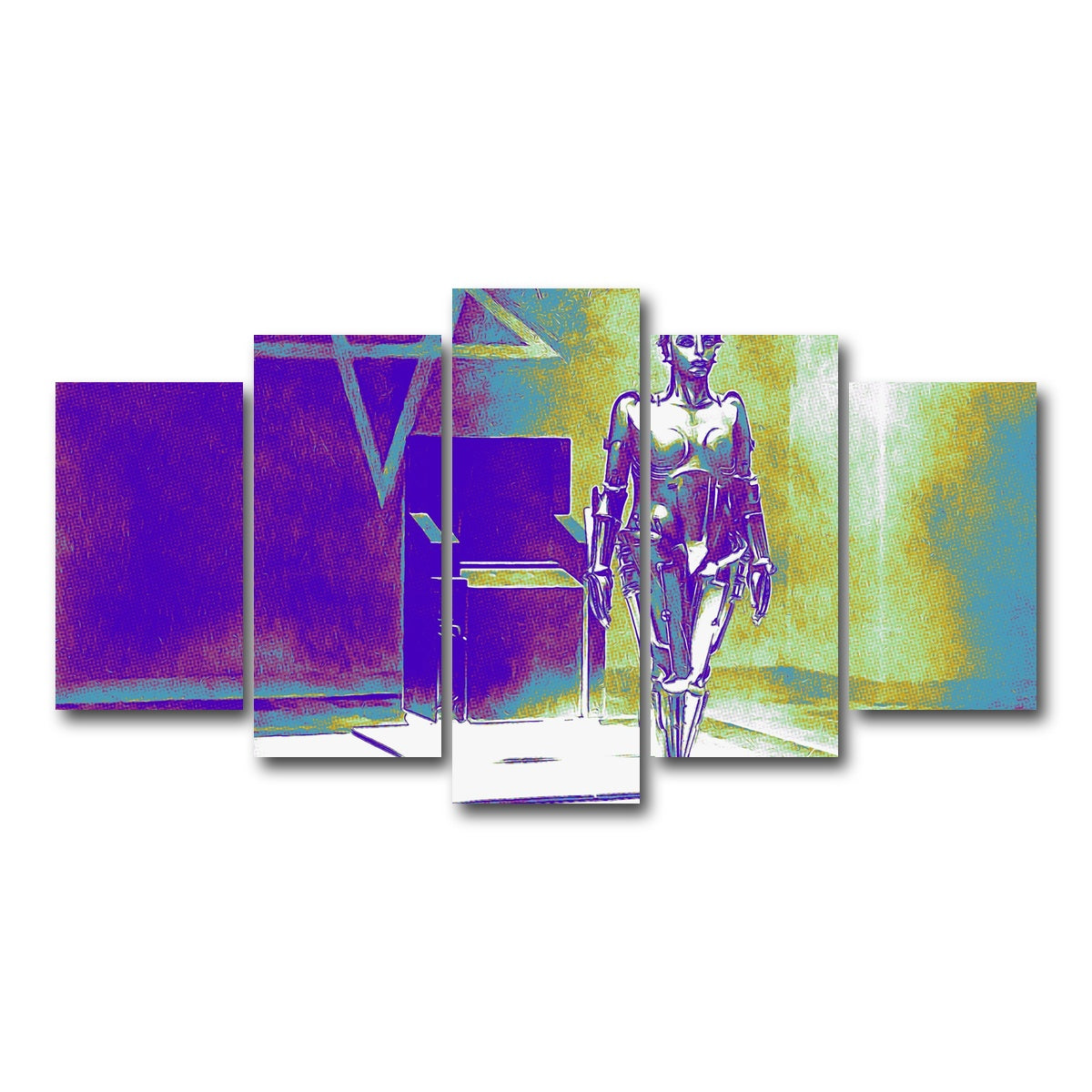 AUTO-MOCKUP WHITE | Metropolis Pop | 5 Piece | Gallery Wrap Canvas | group=5_normal