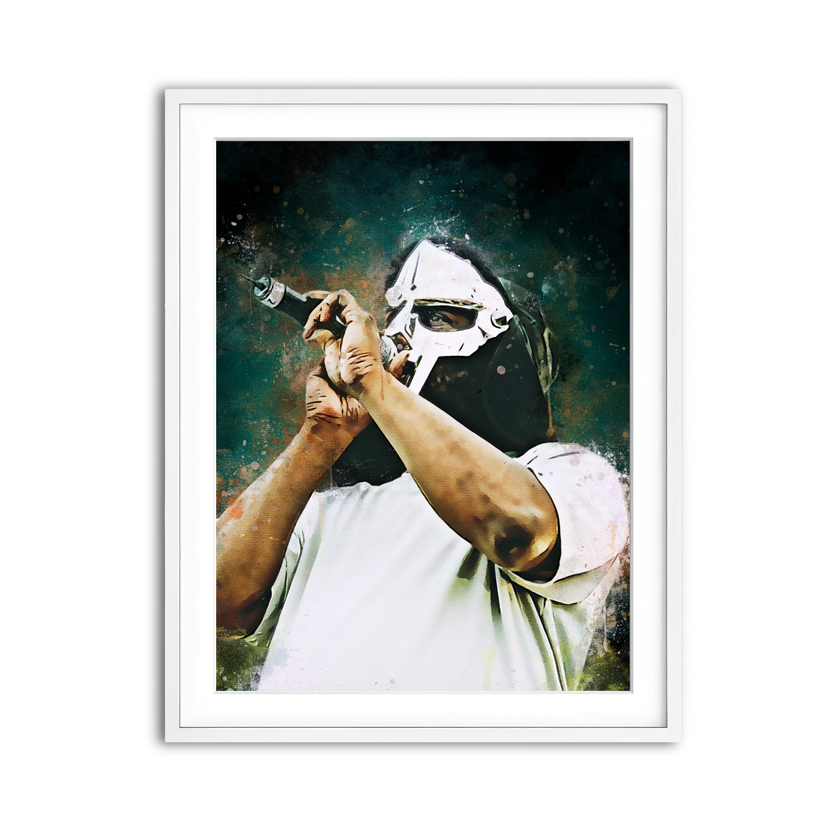 Framed Print 3x4 White