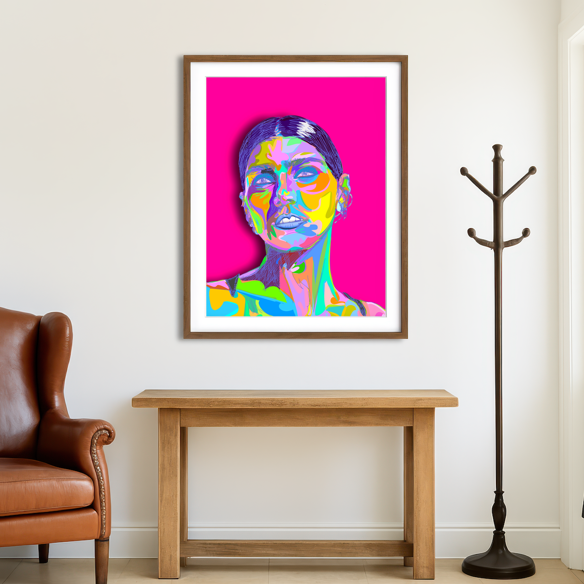 AUTO-MOCKUP ROOM | Mia Portrait Wall Art