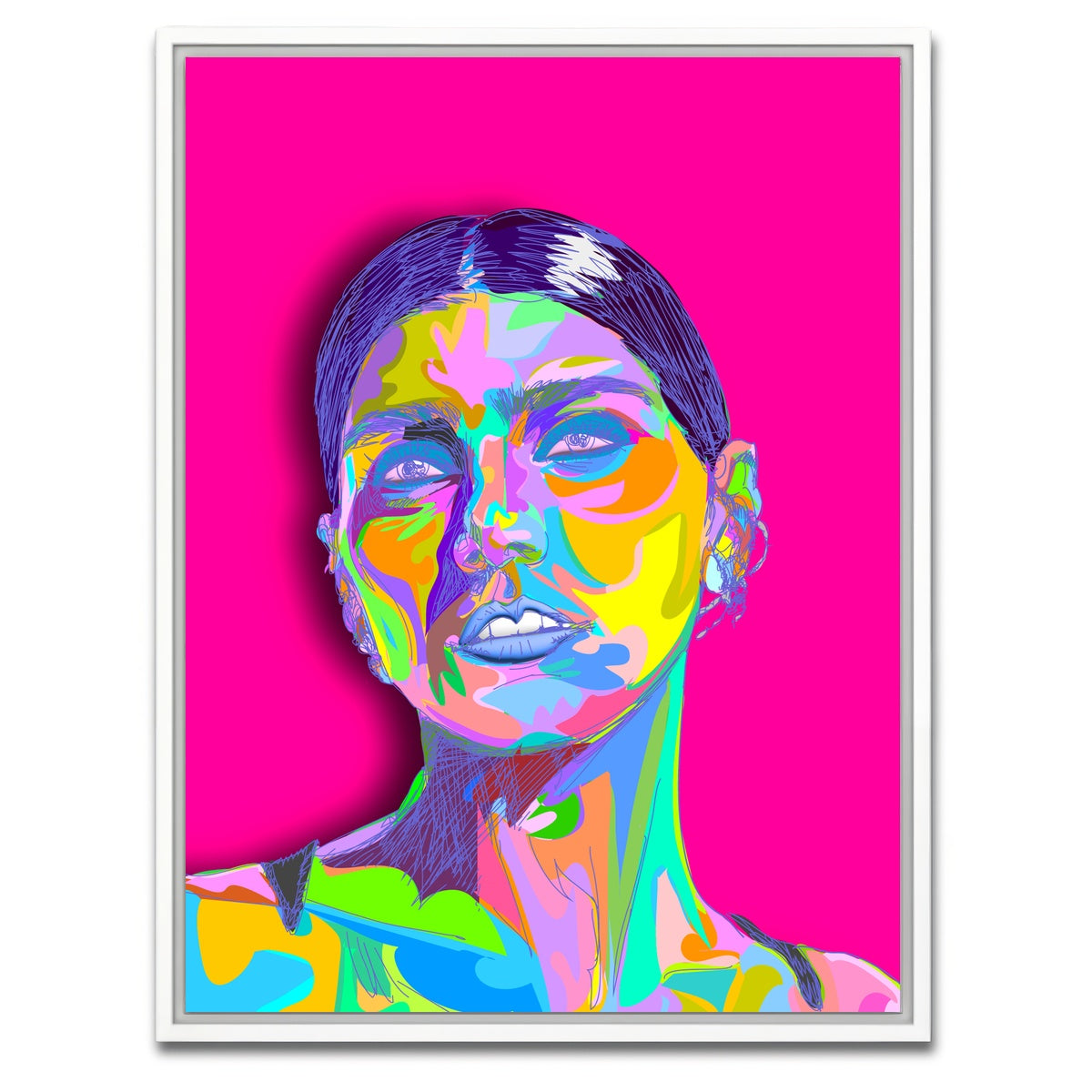 AUTO-MOCKUP WHITE | Mia Portrait | 1 Piece | White Framed Canvas | group=3x4