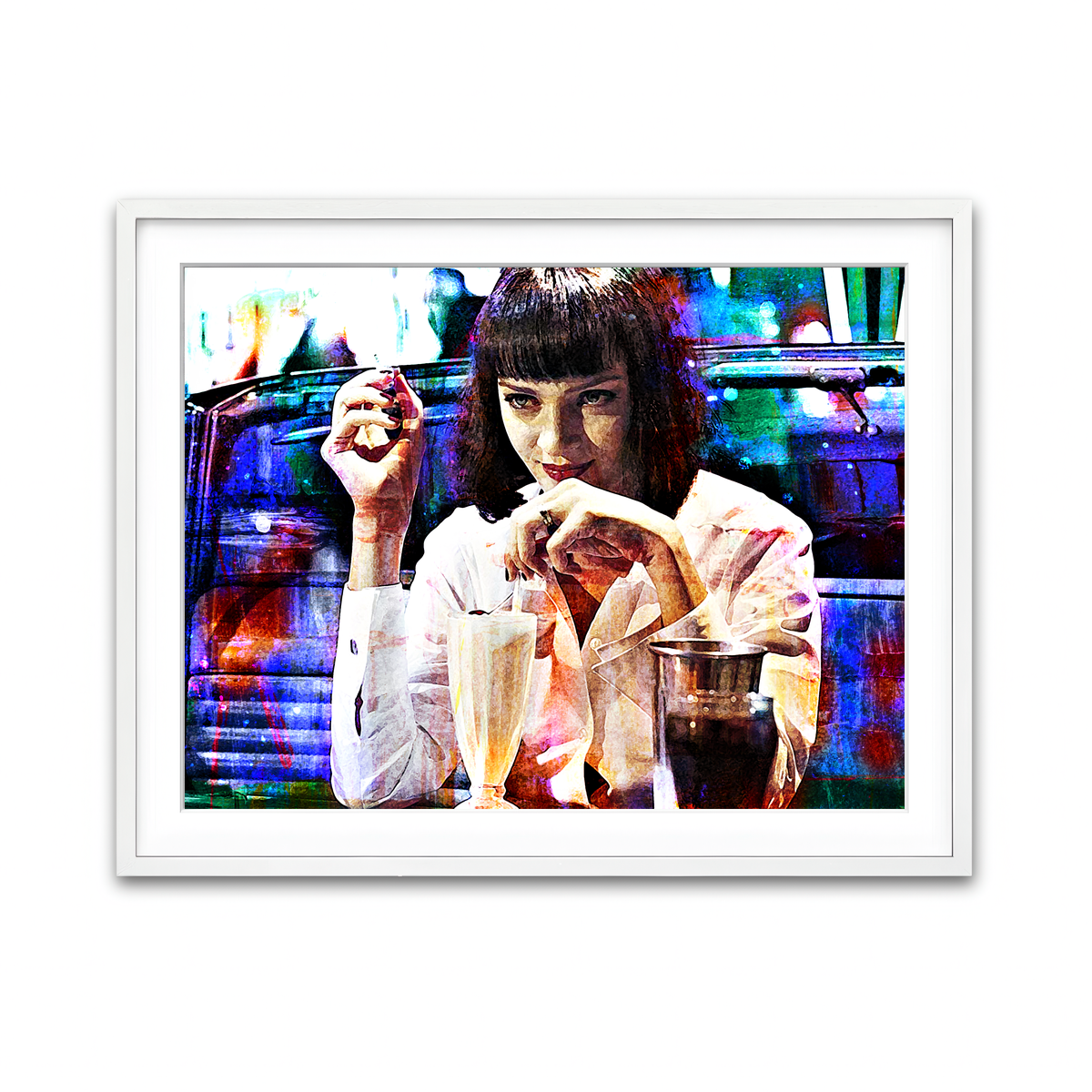 Framed Print 4x3 White