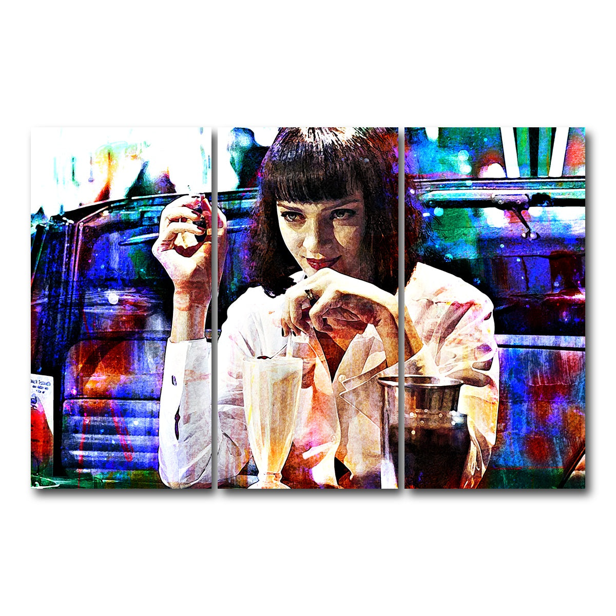 AUTO-MOCKUP WHITE | Mia's Milkshake | 3 Piece | Gallery Wrap Canvas | group=12x24