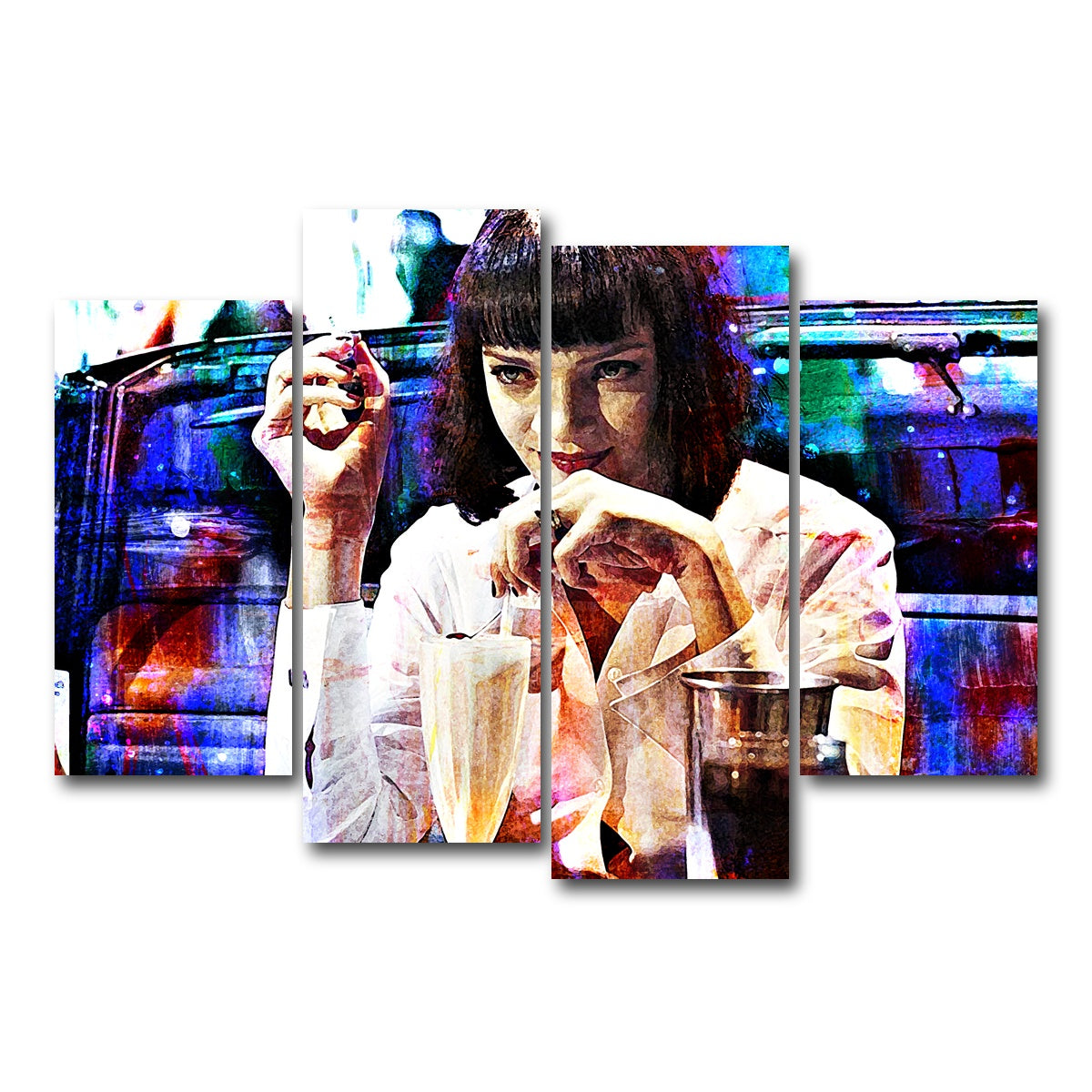 AUTO-MOCKUP WHITE | Mia's Milkshake | 4 Piece | Gallery Wrap Canvas | group=4_short