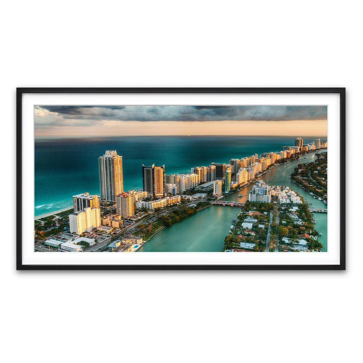 Framed Print 2x1 Black