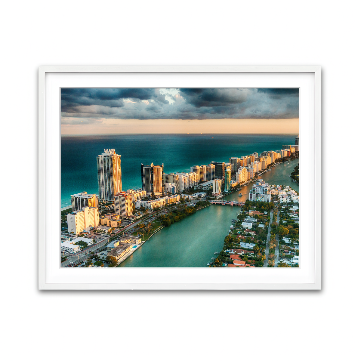 Framed Print 4x3 White
