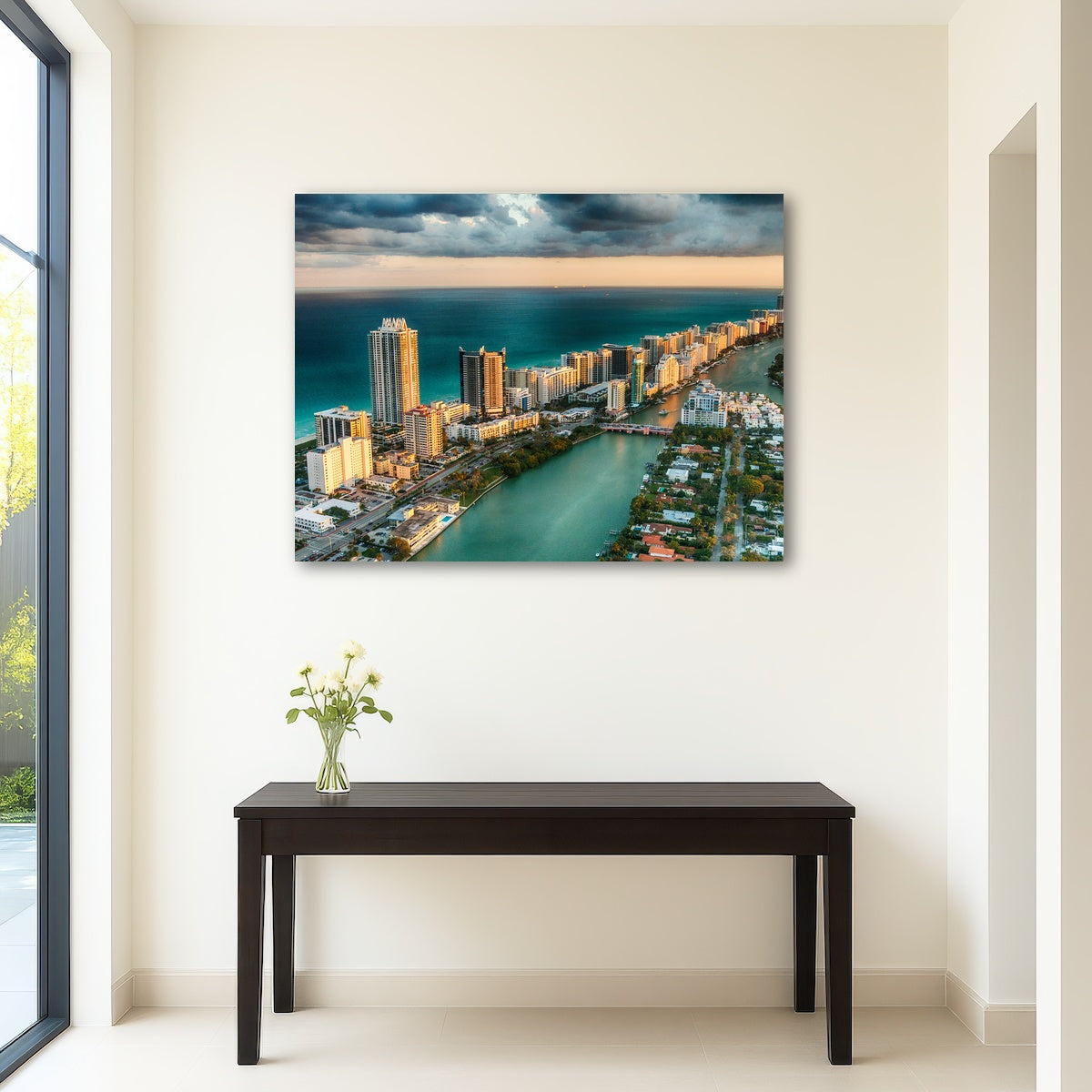 AUTO-MOCKUP ROOM | Miami Beach skyline