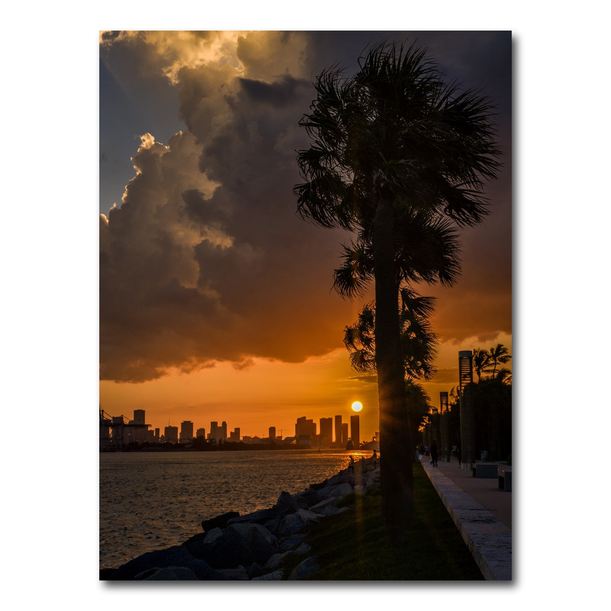 AUTO-MOCKUP WHITE | Miami Sunset | 1 Piece | Gallery Wrap Canvas | group=3x4