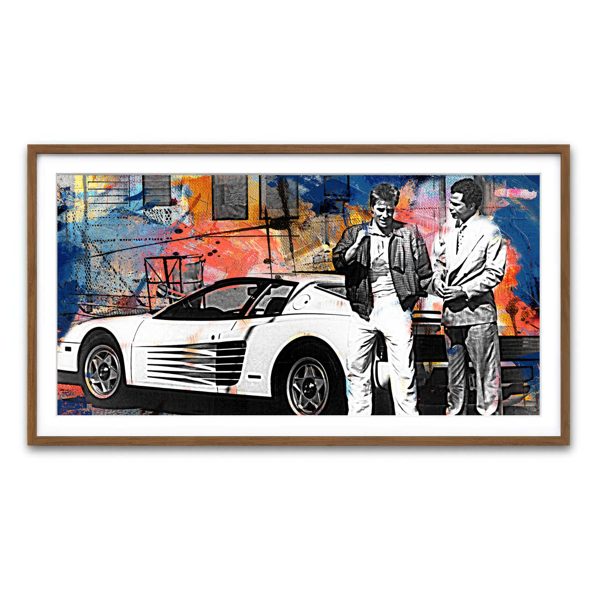 Framed Print 2x1 Walnut