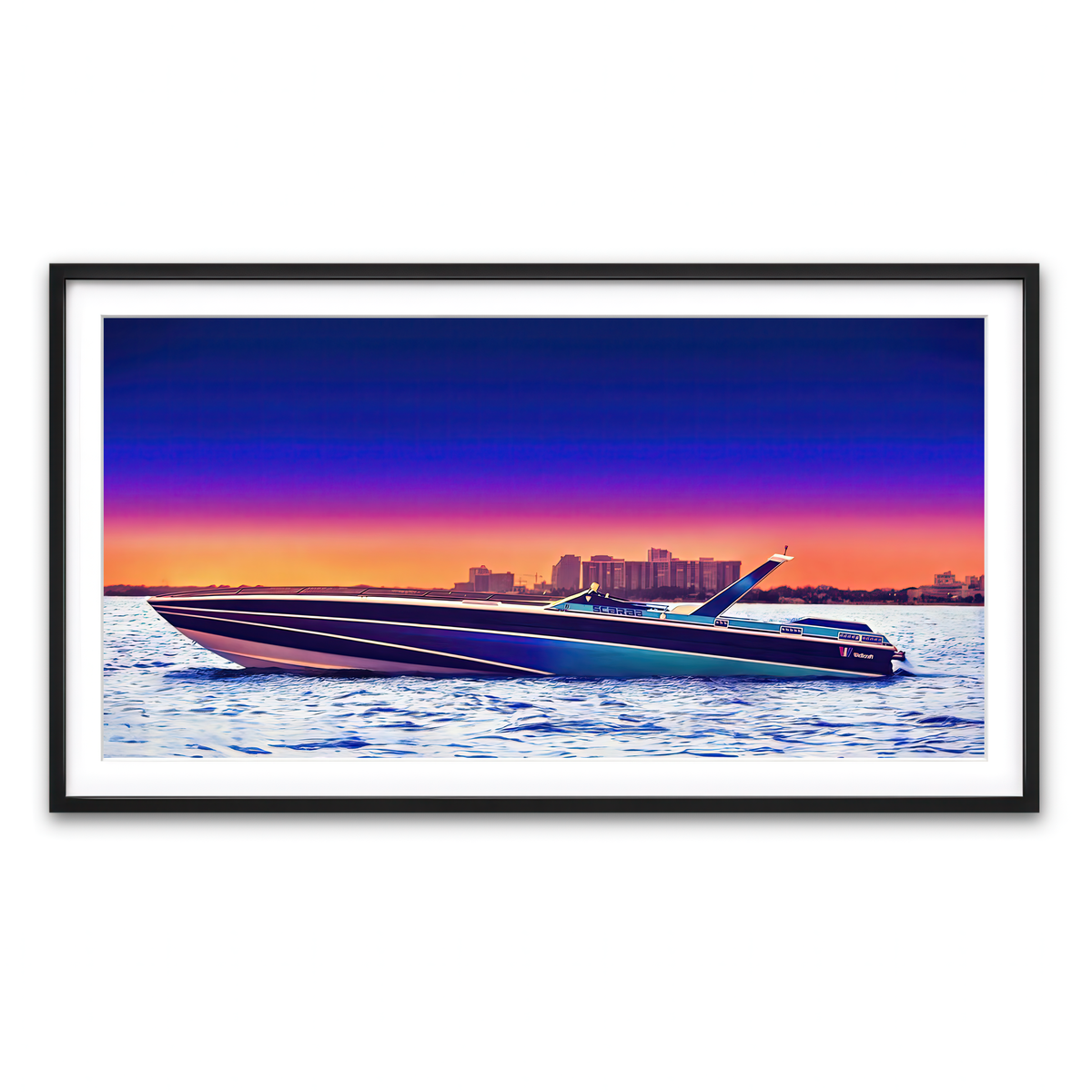Framed Print 2x1 Black