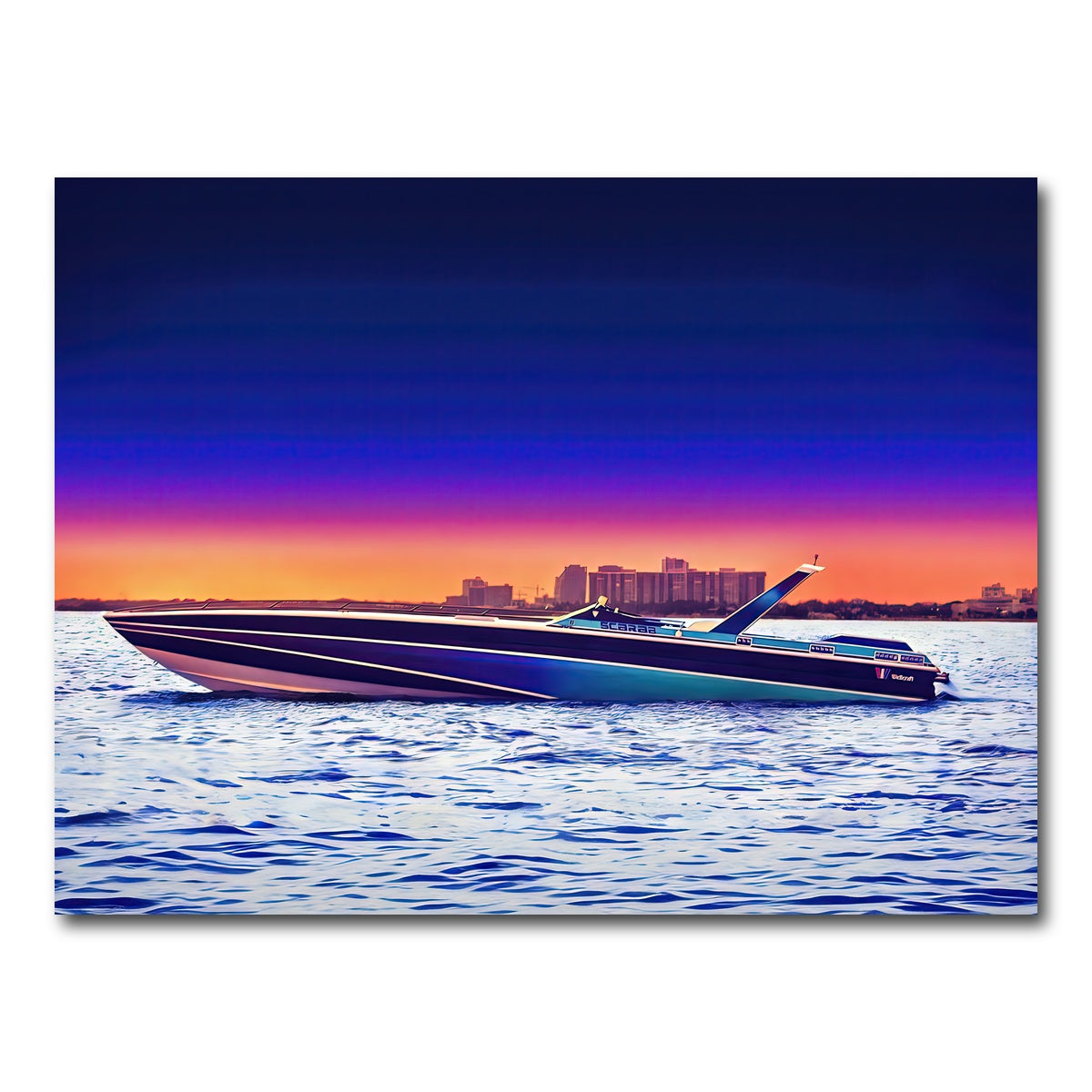 AUTO-MOCKUP WHITE | Miami Vice Scarab | 1 Piece | Gallery Wrap Canvas | group=4x3