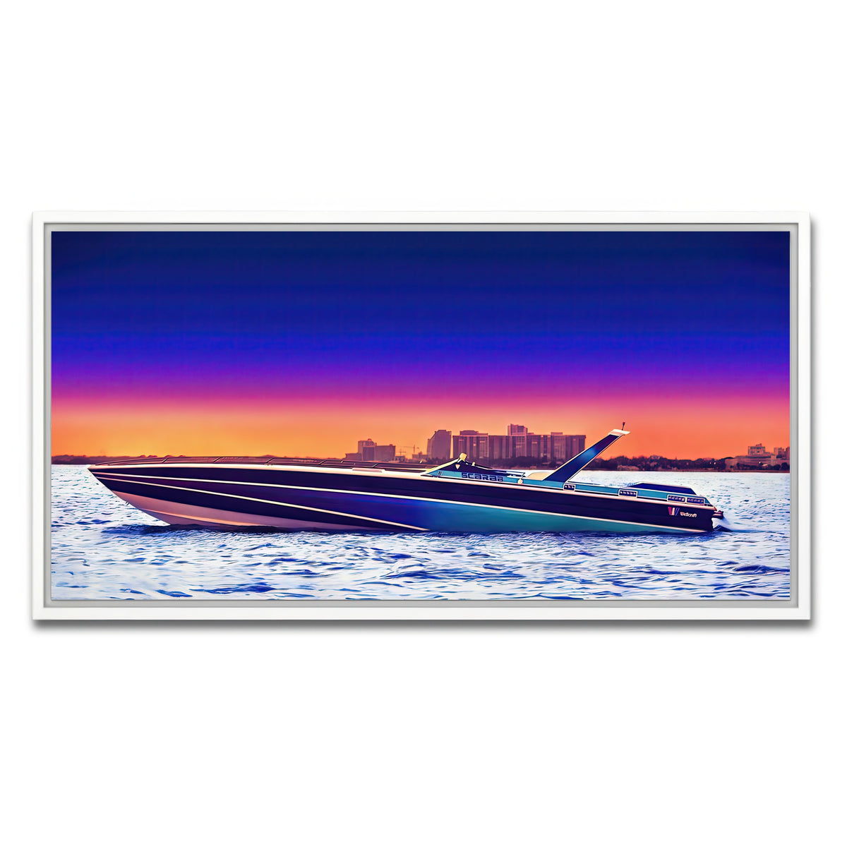 AUTO-MOCKUP WHITE | Miami Vice Scarab | 1 Piece | White Framed Canvas | group=2x1