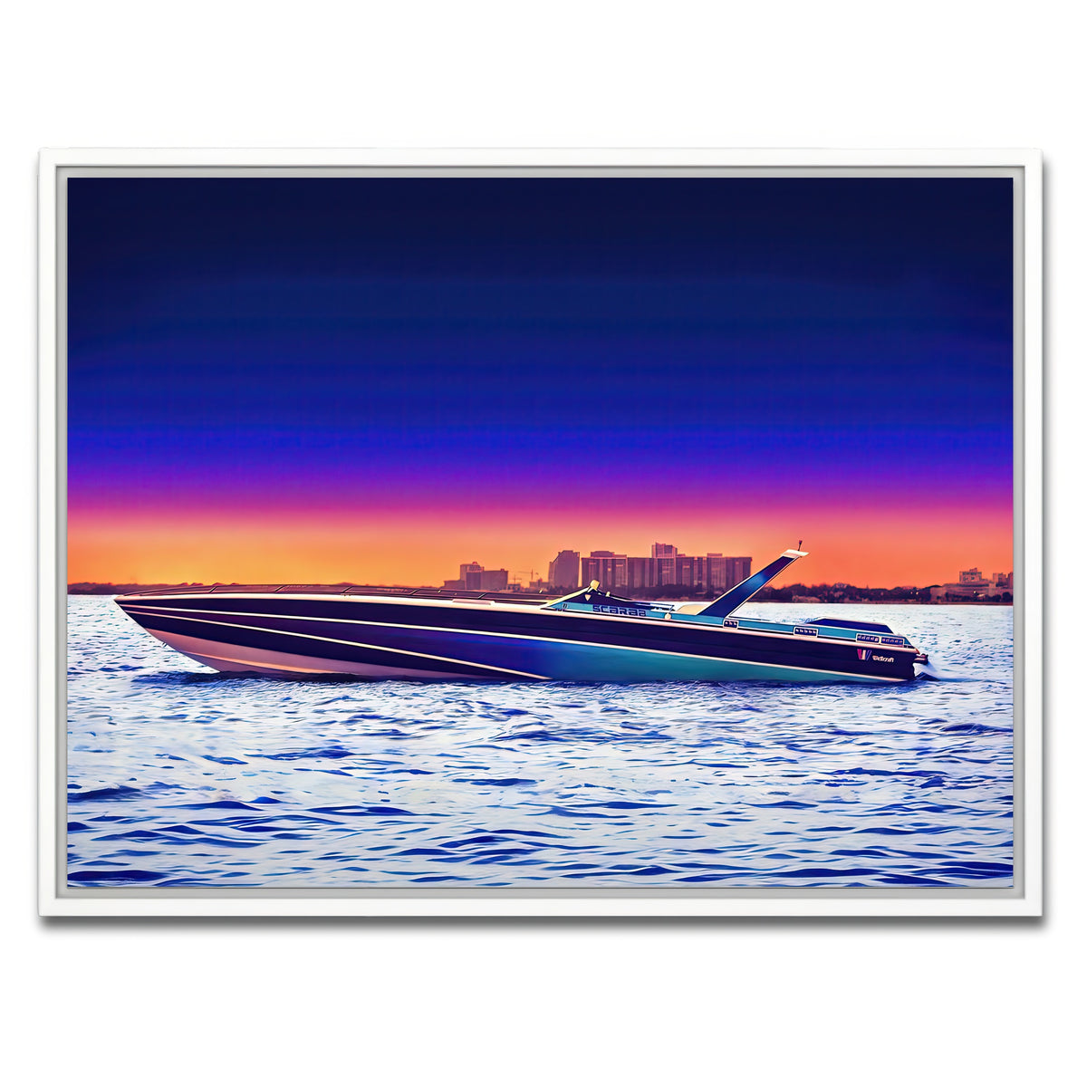 AUTO-MOCKUP WHITE | Miami Vice Scarab | 1 Piece | White Framed Canvas | group=4x3