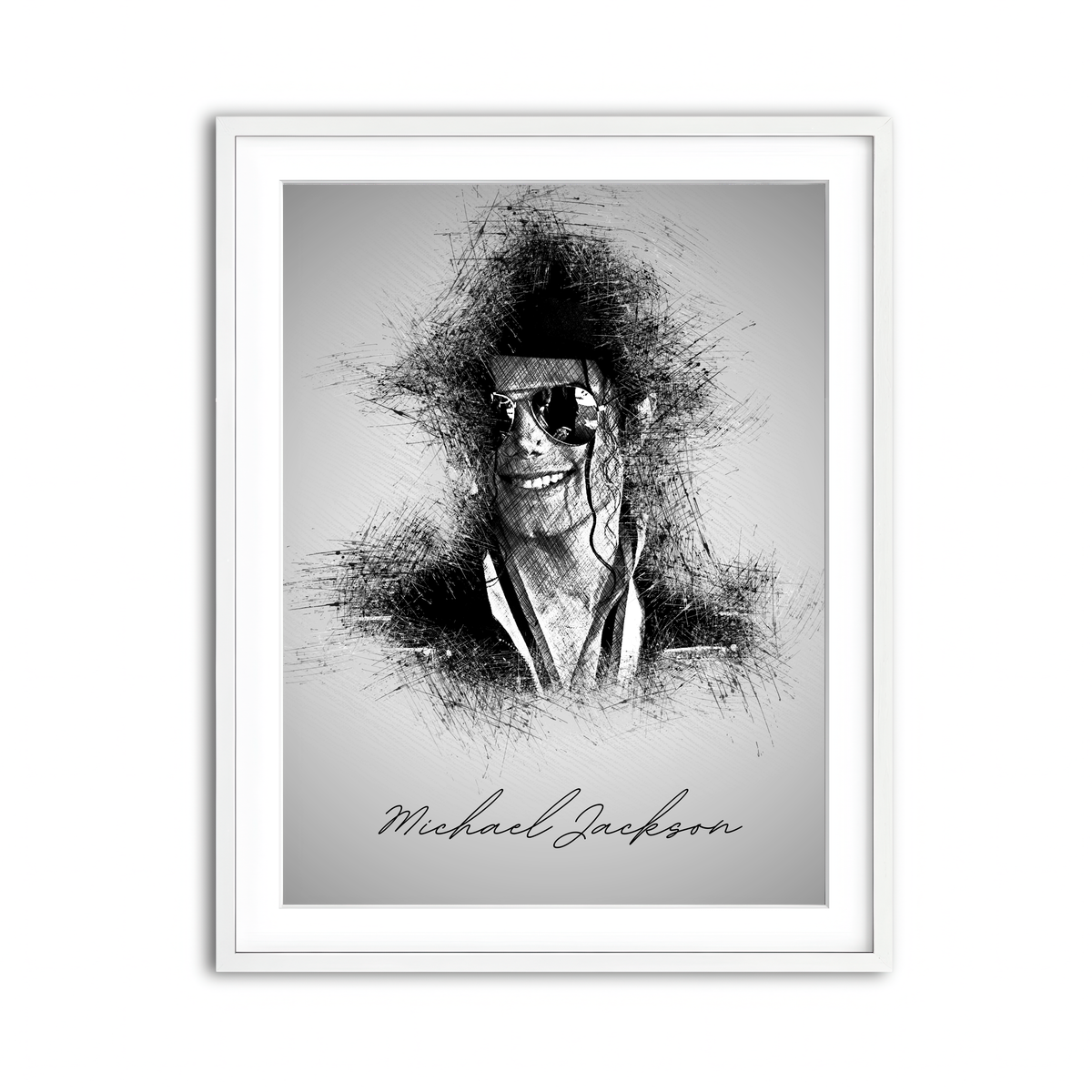 Framed Print 3x4 White