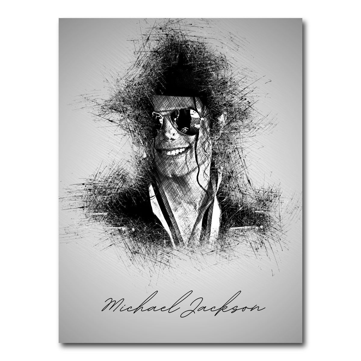 Michael Jackson Sketch Wall Art