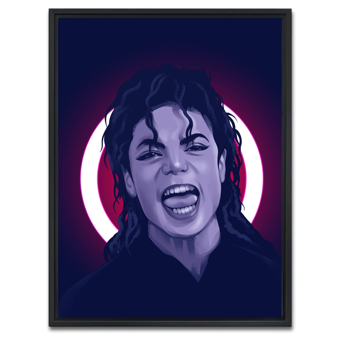 AUTO-MOCKUP WHITE | Michael Jackson | 1 Piece | Black Framed Canvas | group=3x4