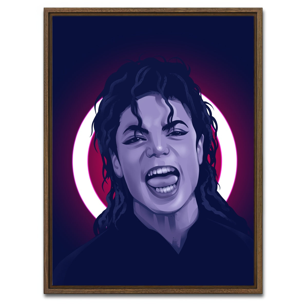 AUTO-MOCKUP WHITE | Michael Jackson | 1 Piece | Walnut Framed Canvas | group=3x4