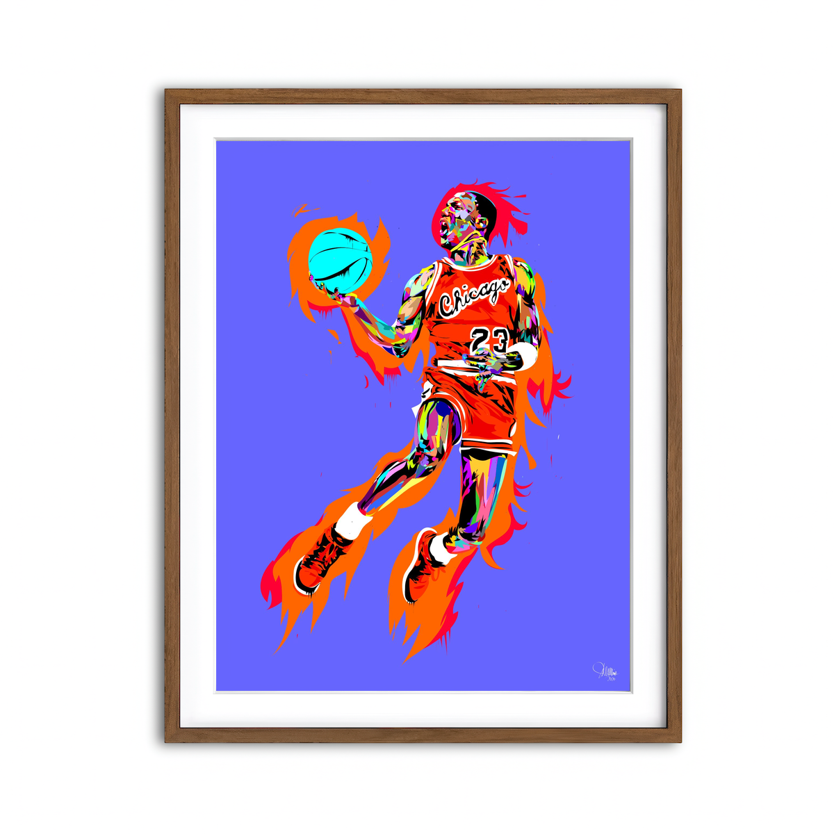 Framed Print 3x4 Walnut