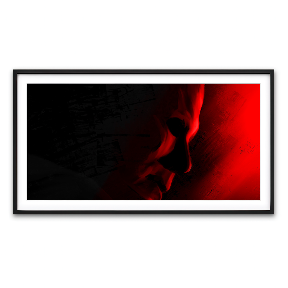 Framed Print 2x1 Black