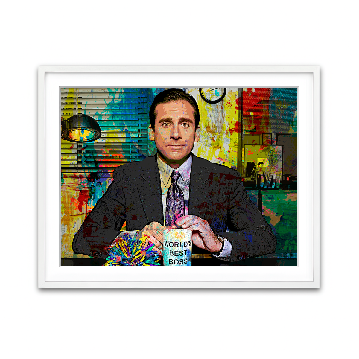 Framed Print 4x3 White