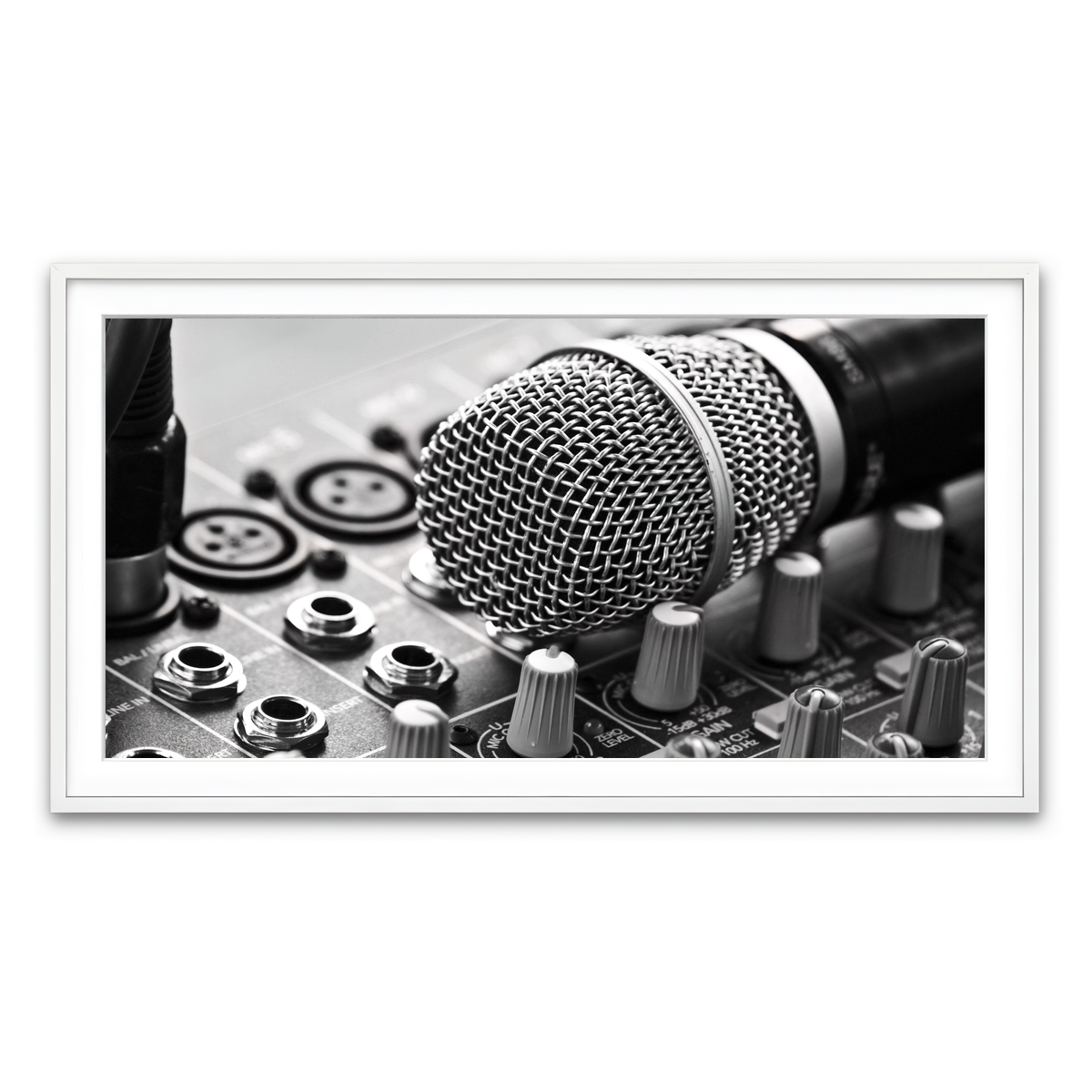 Framed Print 2x1 White