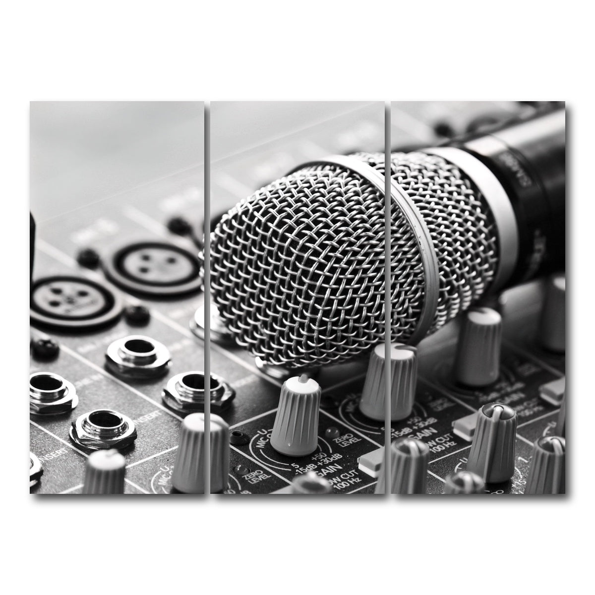 AUTO-MOCKUP WHITE | Microphone Mixer | 3 Piece | Gallery Wrap Canvas | group=8x18
