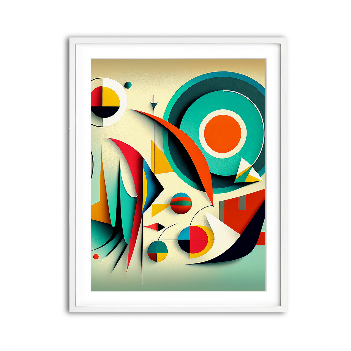 Framed Print 3x4 White