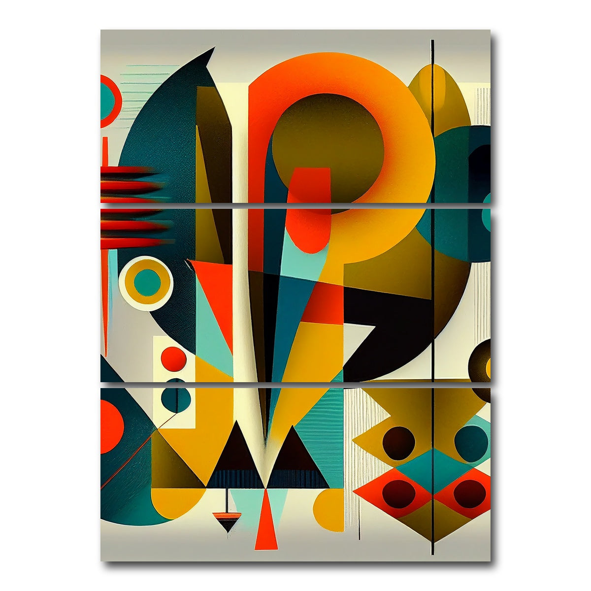 AUTO-MOCKUP WHITE | Mid Century Abstract S3 | 3 Piece | Gallery Wrap Canvas | group=8x18_stacked