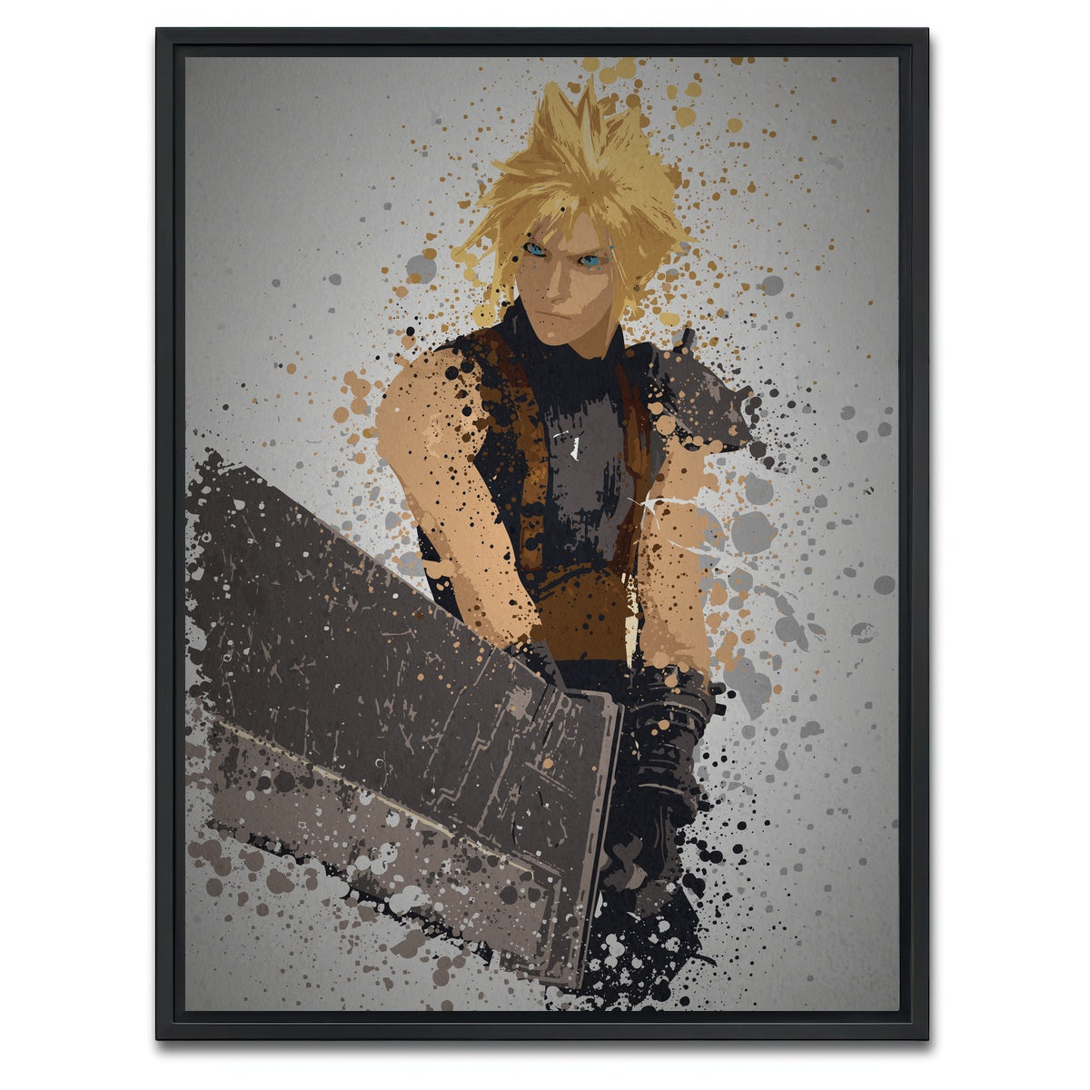 AUTO-MOCKUP WHITE | Midgar Mercenary | 1 Piece | Black Framed Canvas | group=3x4