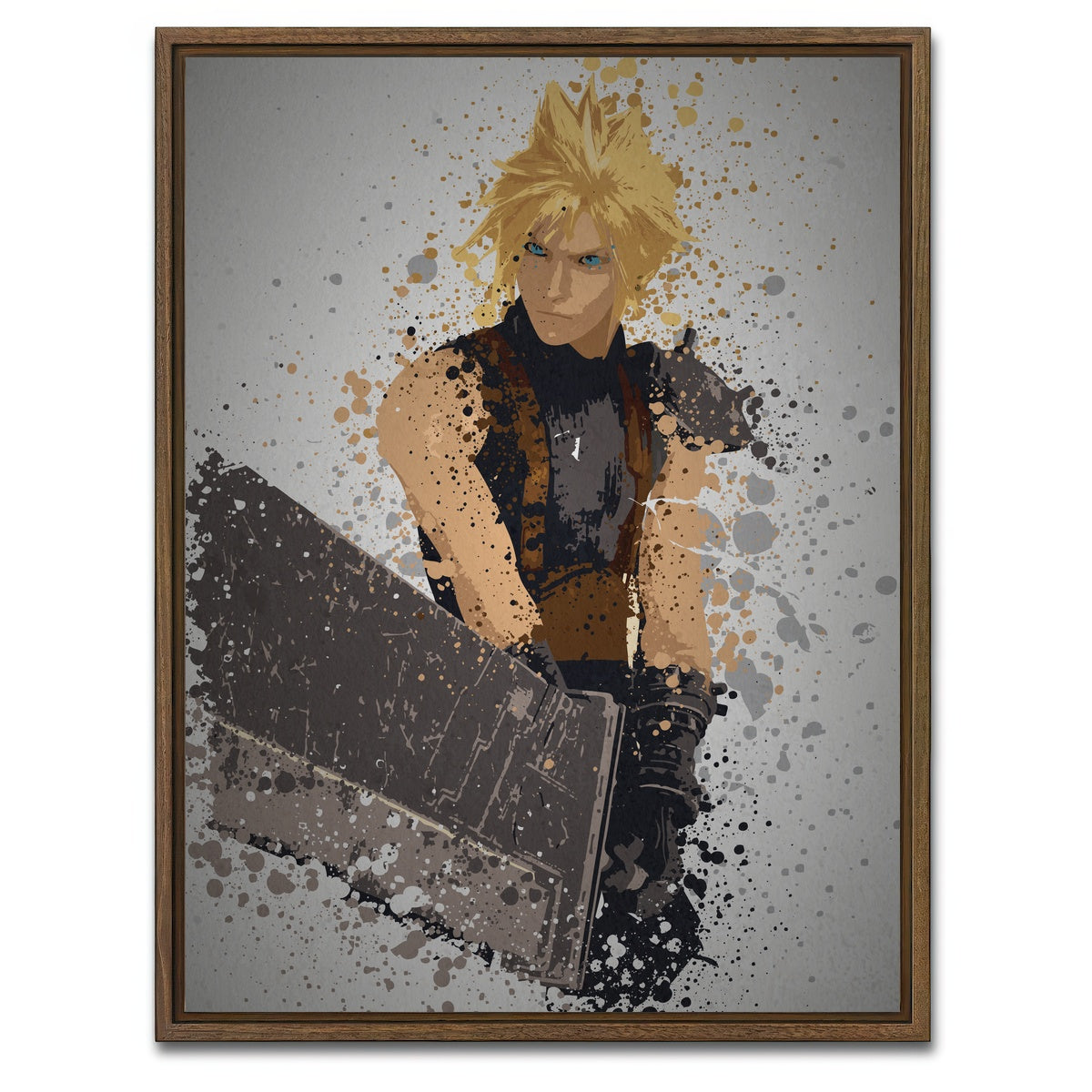 AUTO-MOCKUP WHITE | Midgar Mercenary | 1 Piece | Walnut Framed Canvas | group=3x4