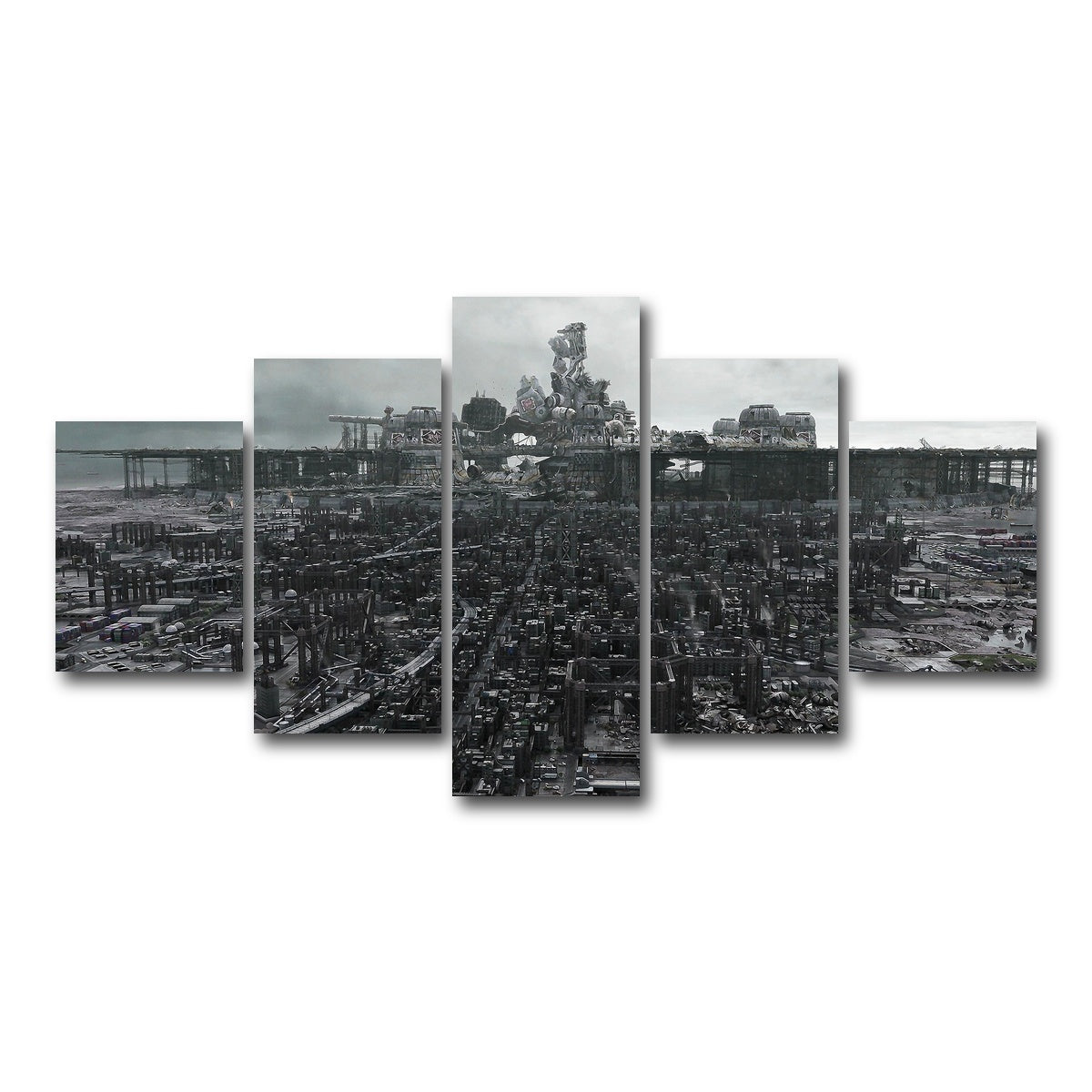 AUTO-MOCKUP WHITE | Midgar | 5 Piece | Gallery Wrap Canvas | group=5_short