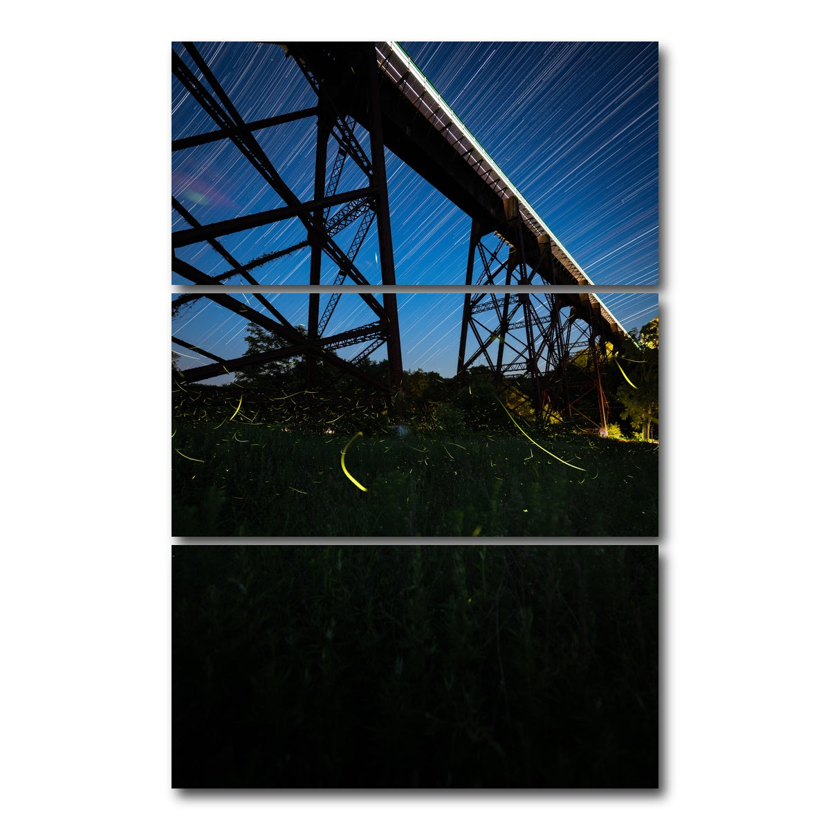 AUTO-MOCKUP WHITE | Midnight Dance | 3 Piece | Gallery Wrap Canvas | group=12x24_stacked