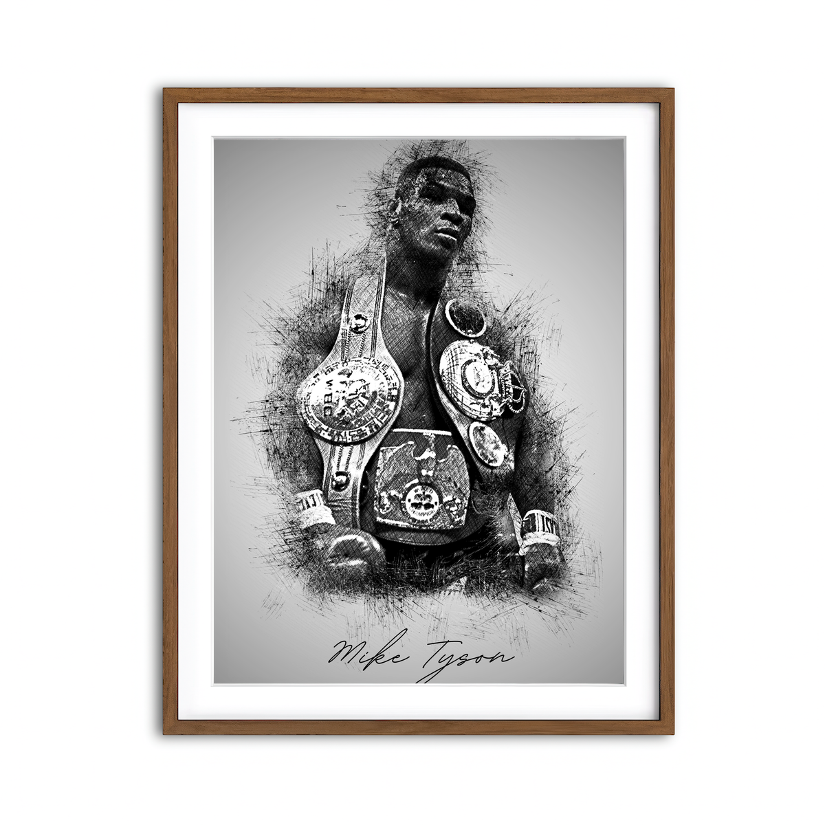 Framed Print 3x4 Walnut