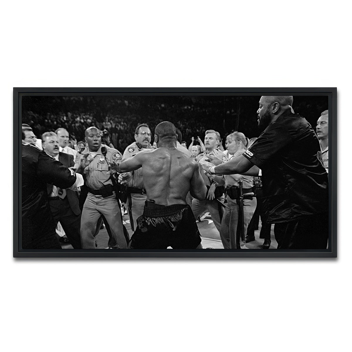 AUTO-MOCKUP WHITE | Mike Tyson | 1 Piece | Black Framed Canvas | group=2x1