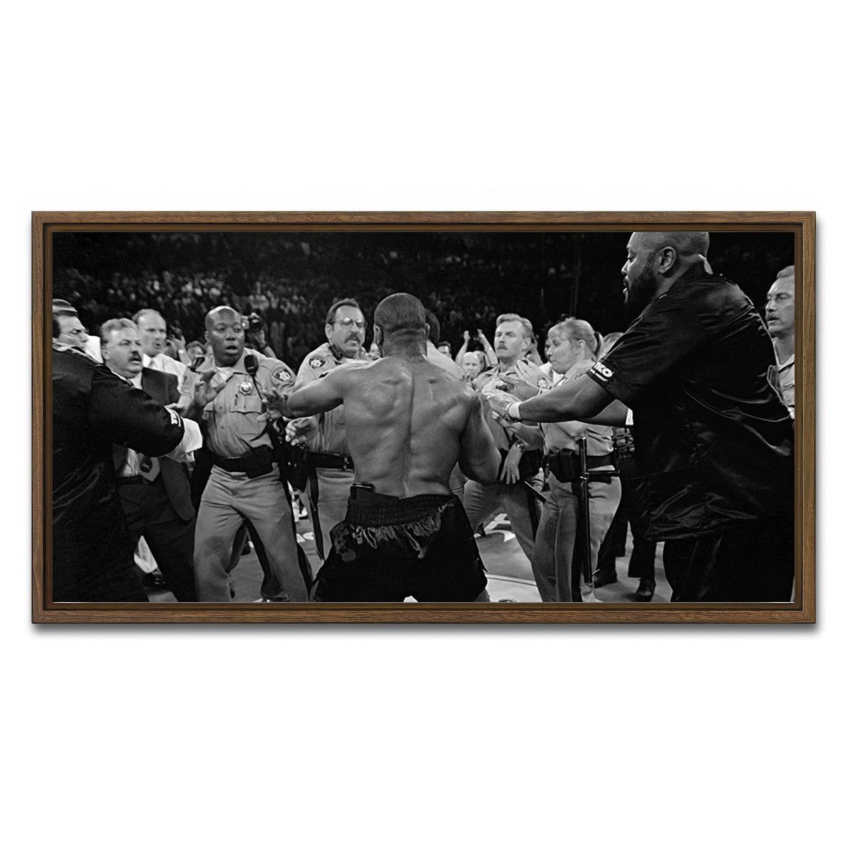 AUTO-MOCKUP WHITE | Mike Tyson | 1 Piece | Walnut Framed Canvas | group=2x1