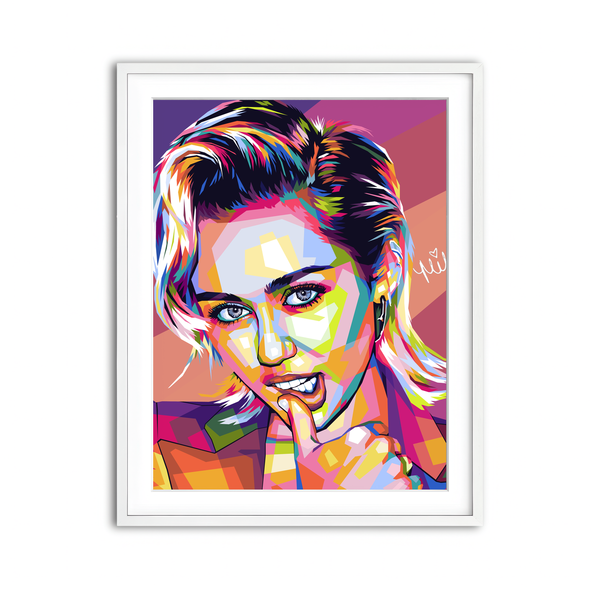 Framed Print 3x4 White