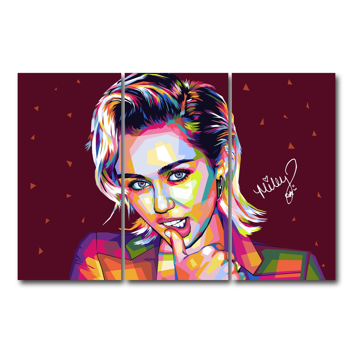 AUTO-MOCKUP WHITE | Miley | 3 Piece | Gallery Wrap Canvas | group=12x24