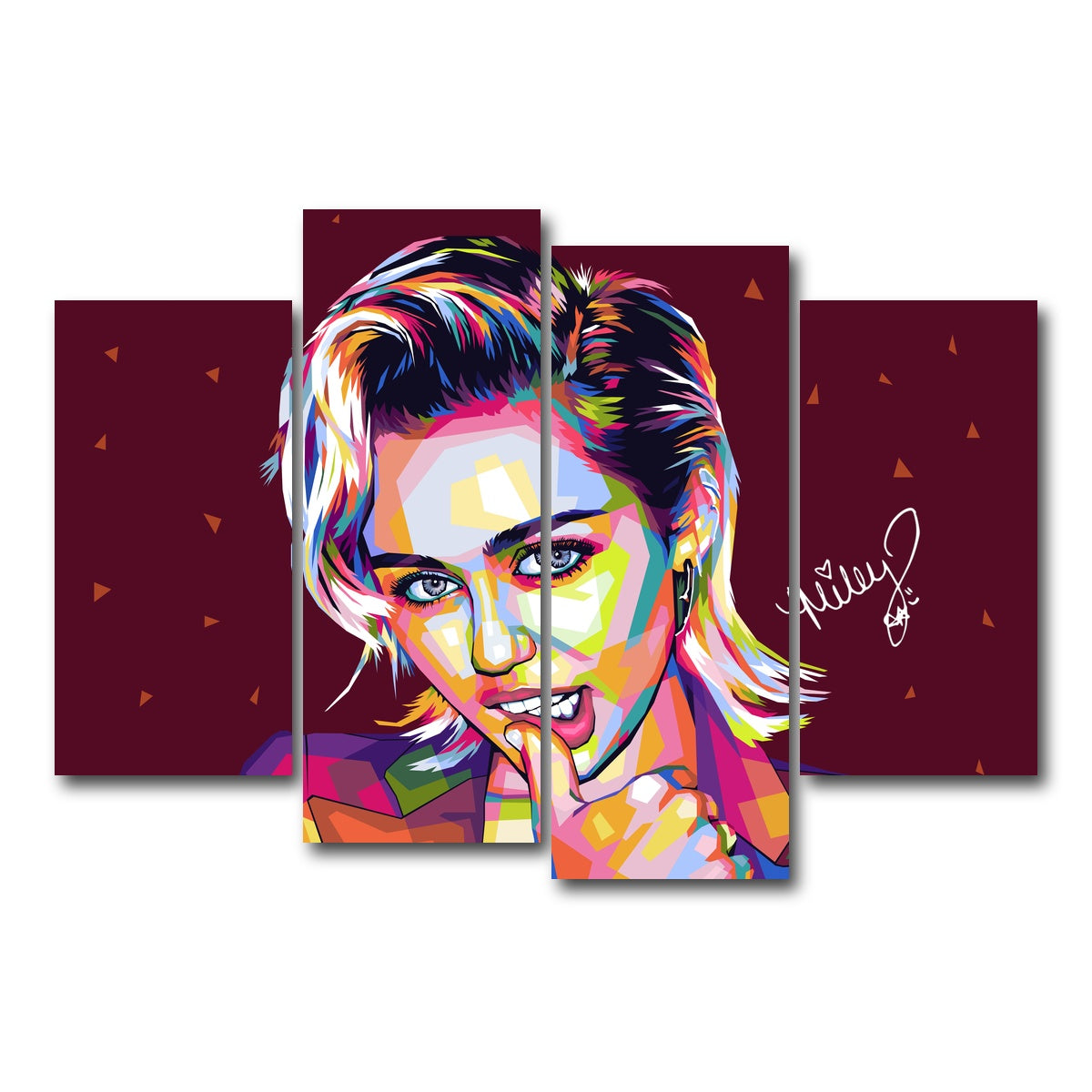 AUTO-MOCKUP WHITE | Miley | 4 Piece | Gallery Wrap Canvas | group=4_short