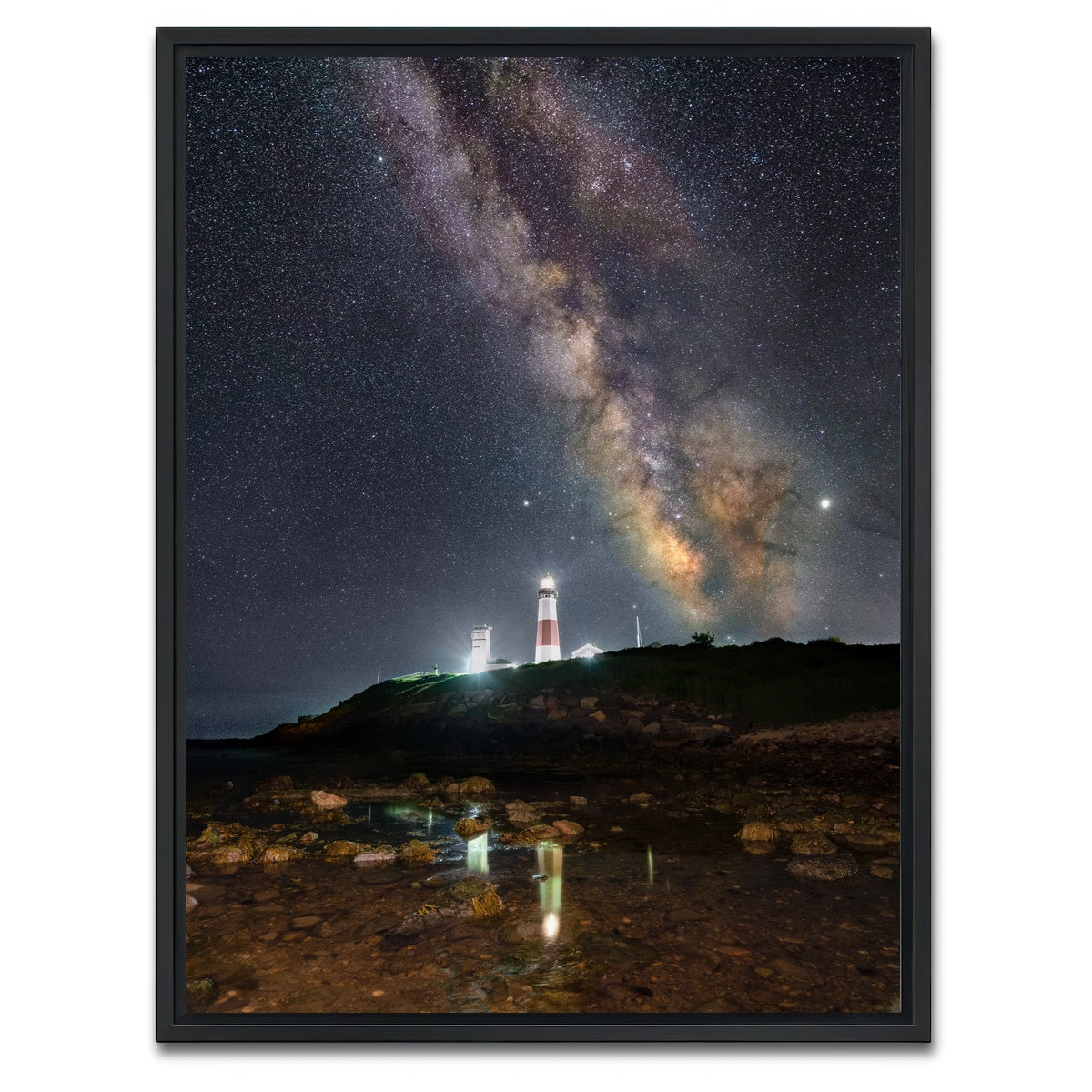 AUTO-MOCKUP WHITE | Milky Reflections | 1 Piece | Black Framed Canvas | group=3x4