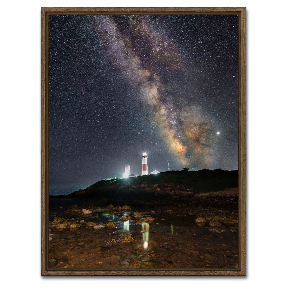 AUTO-MOCKUP WHITE | Milky Reflections | 1 Piece | Walnut Framed Canvas | group=3x4