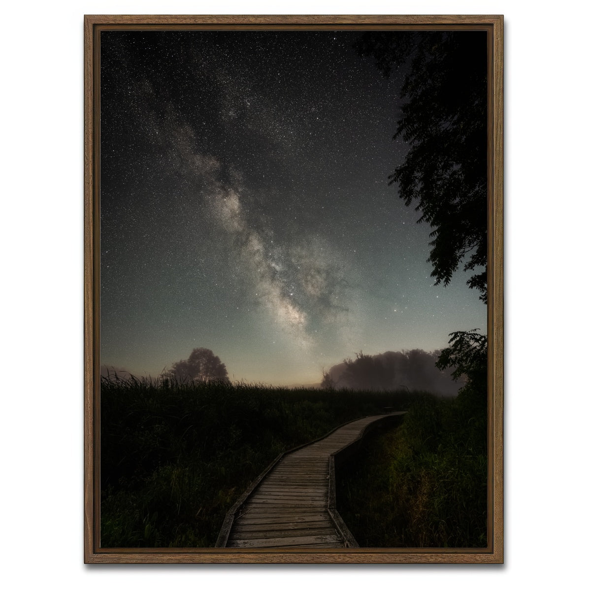 AUTO-MOCKUP WHITE | Milky Trails | 1 Piece | Walnut Framed Canvas | group=3x4