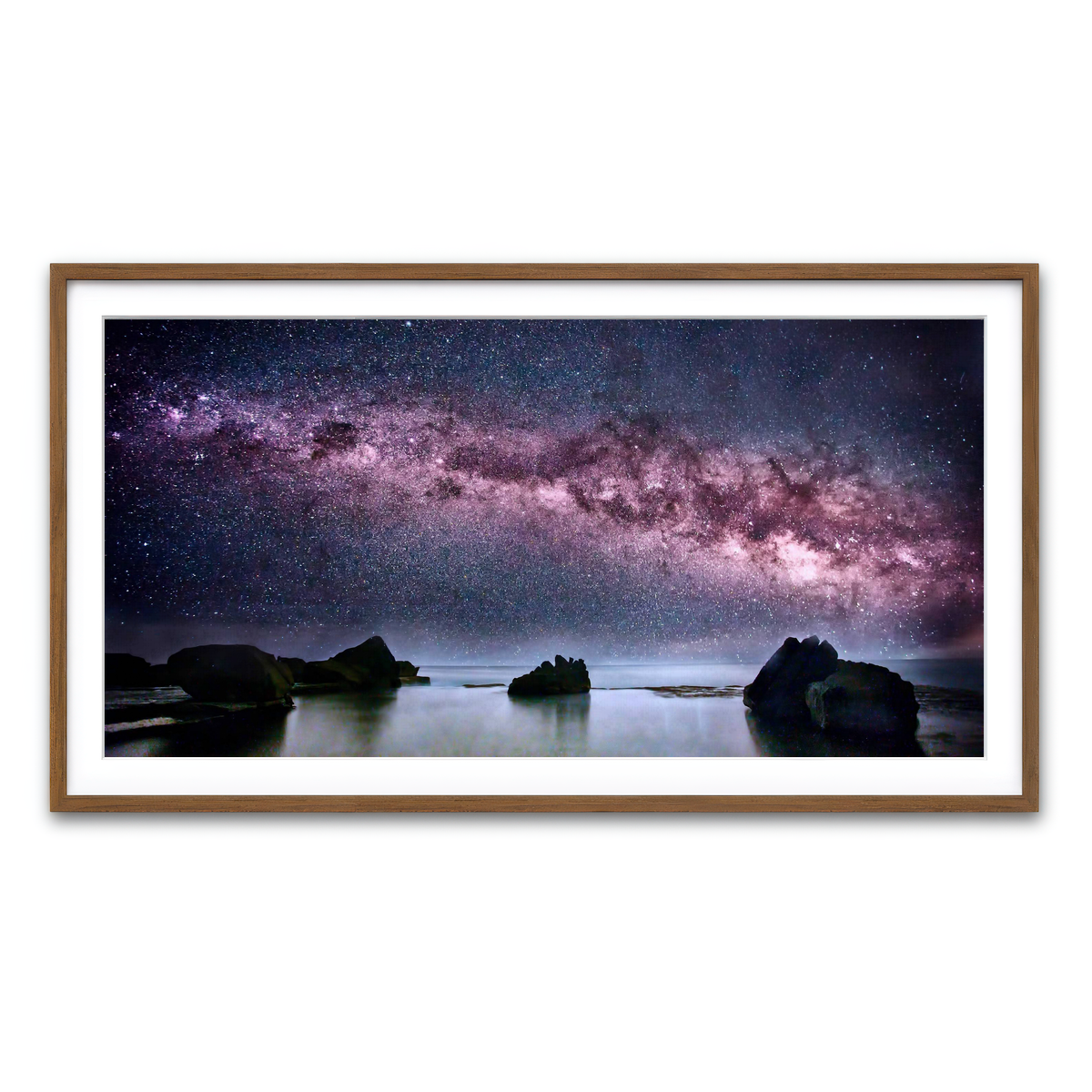 Framed Print 2x1 Walnut