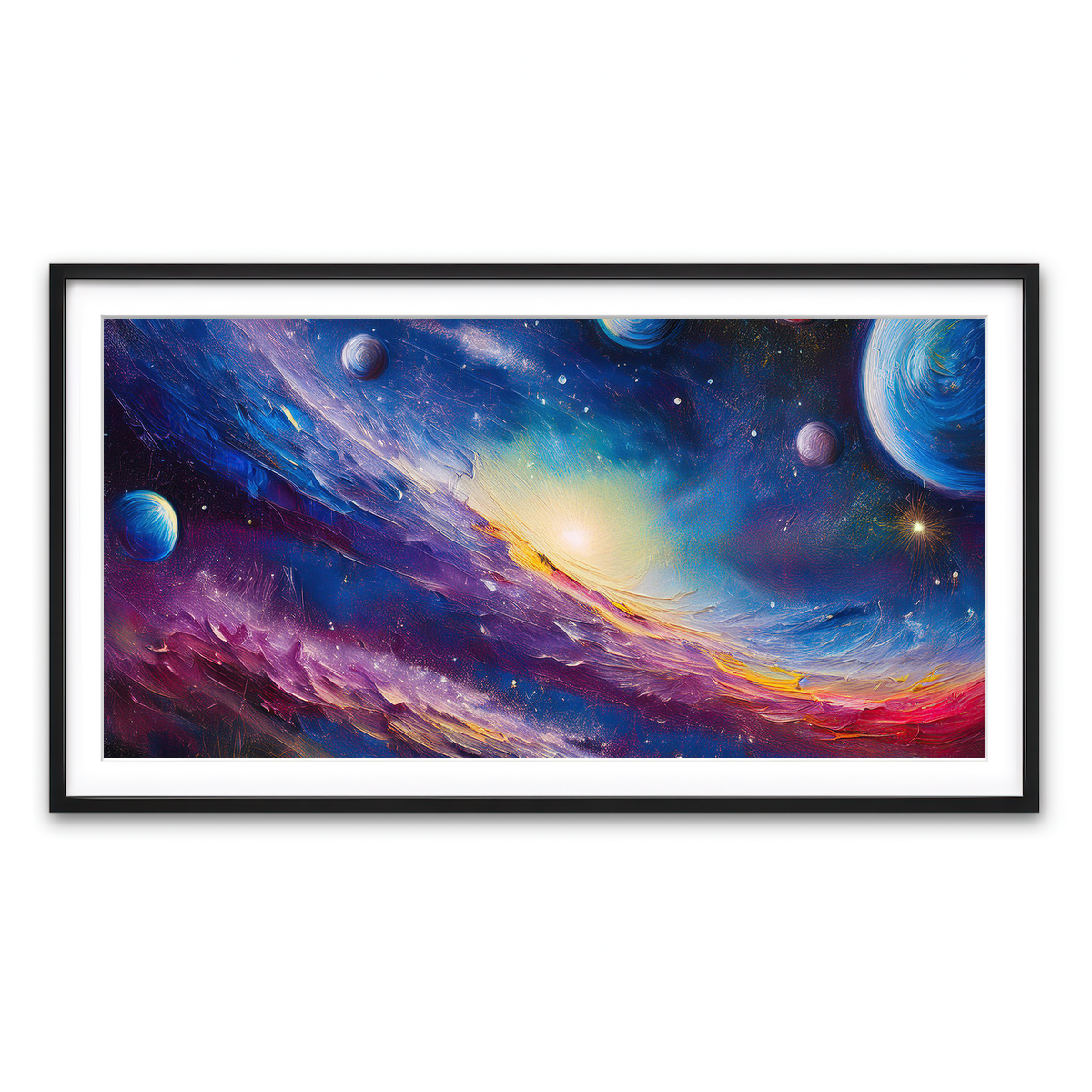 Framed Print 2x1 Black