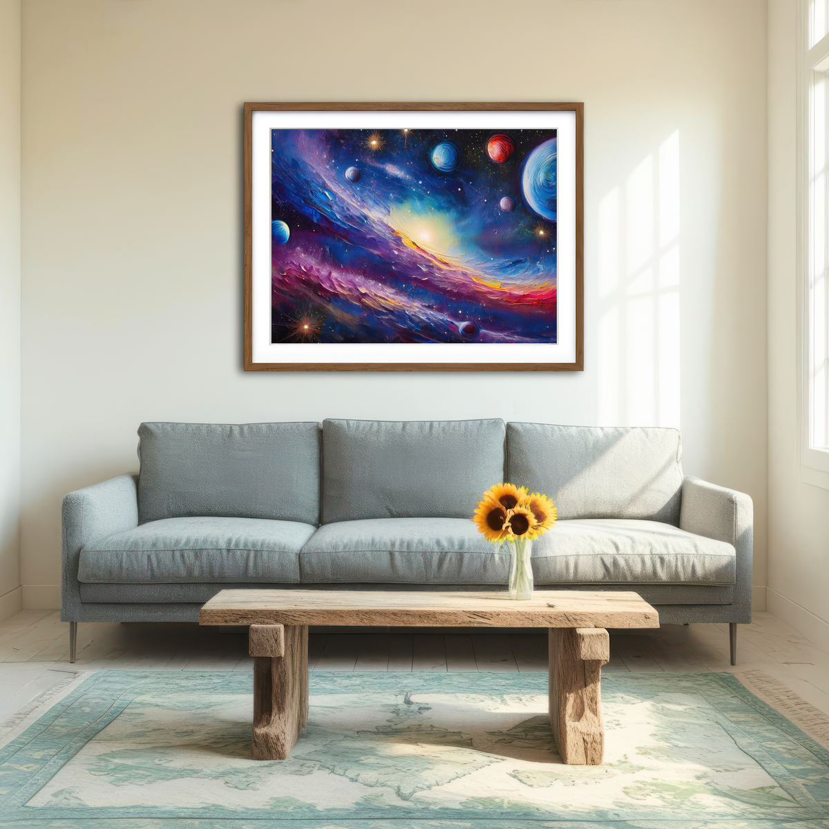 AUTO-MOCKUP ROOM | Milky Way Painting Wall Art