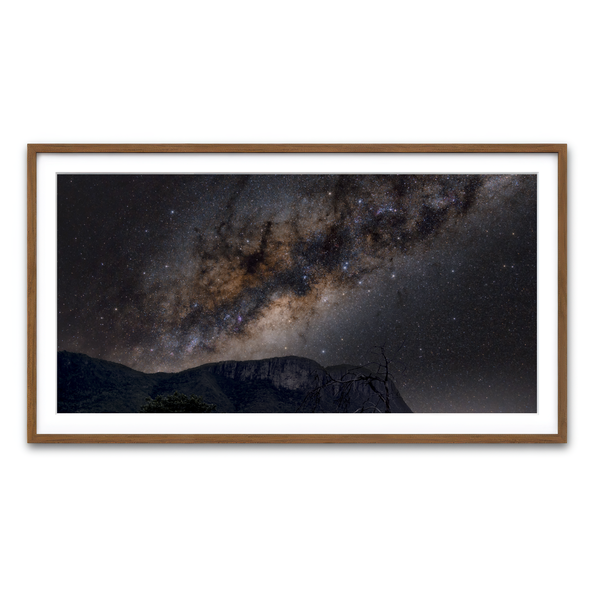 Framed Print 2x1 Walnut