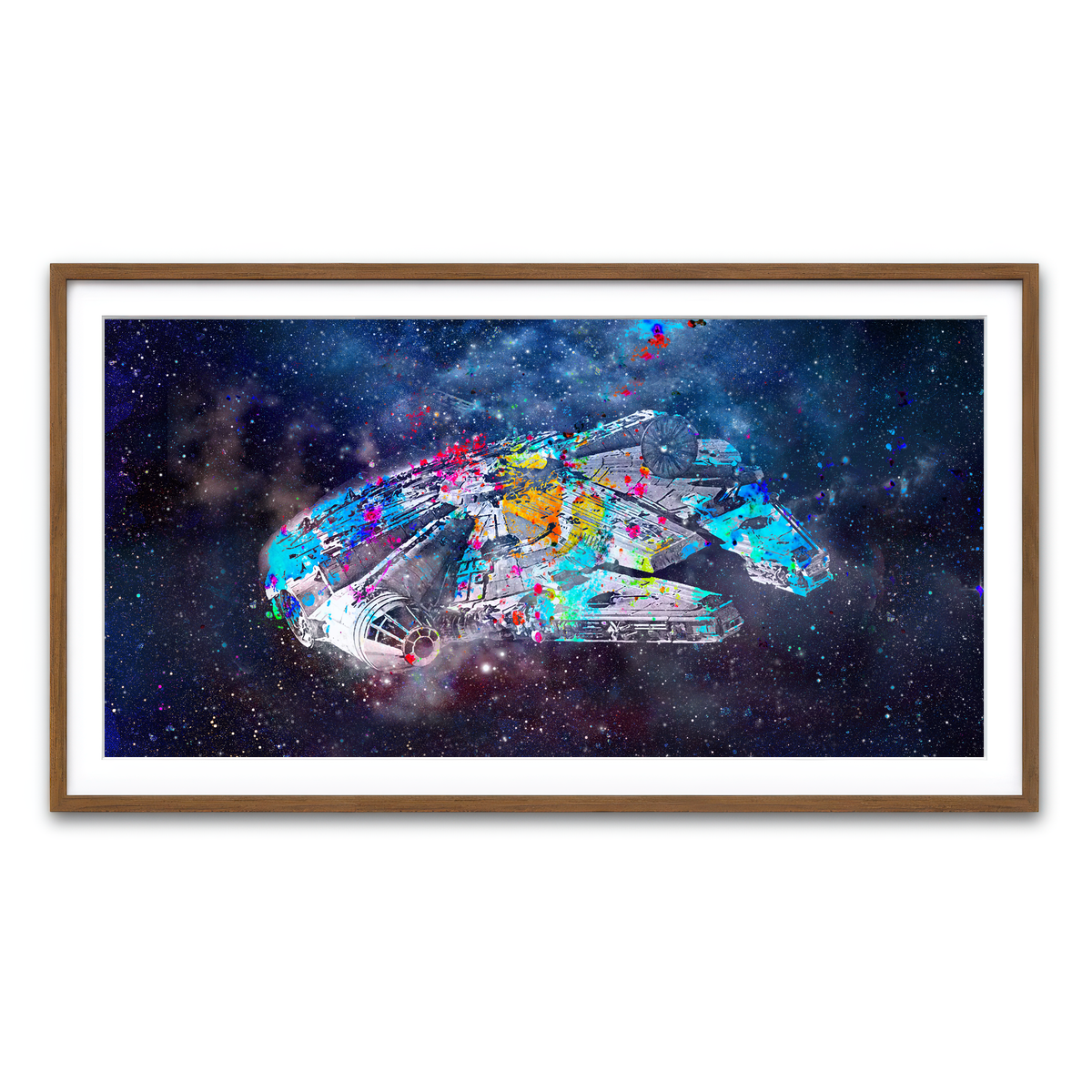 Framed Print 2x1 Walnut