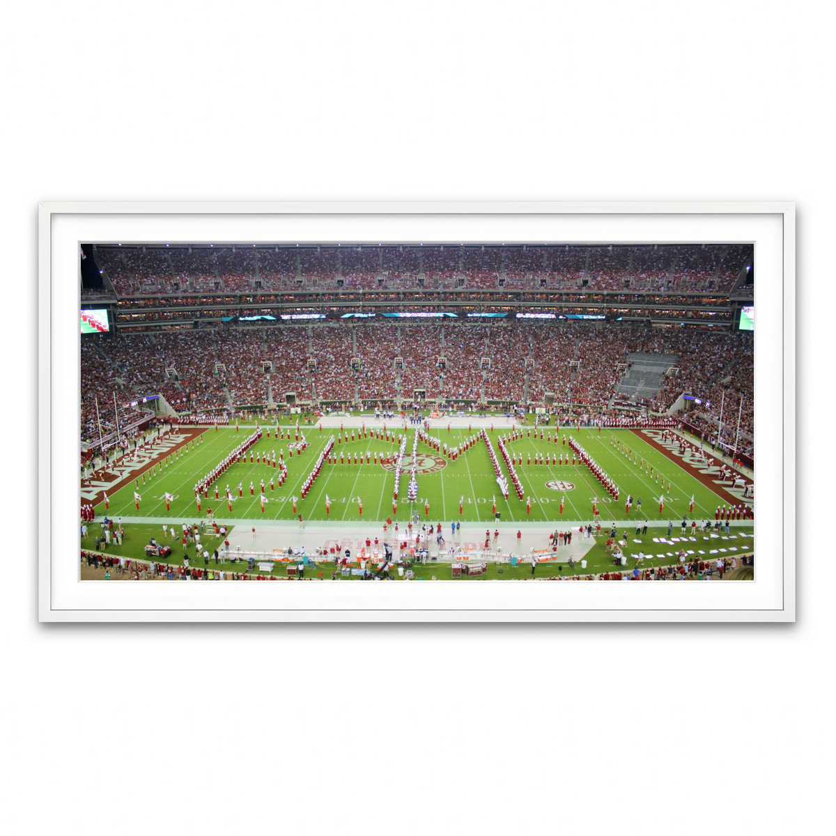 Framed Print 2x1 White