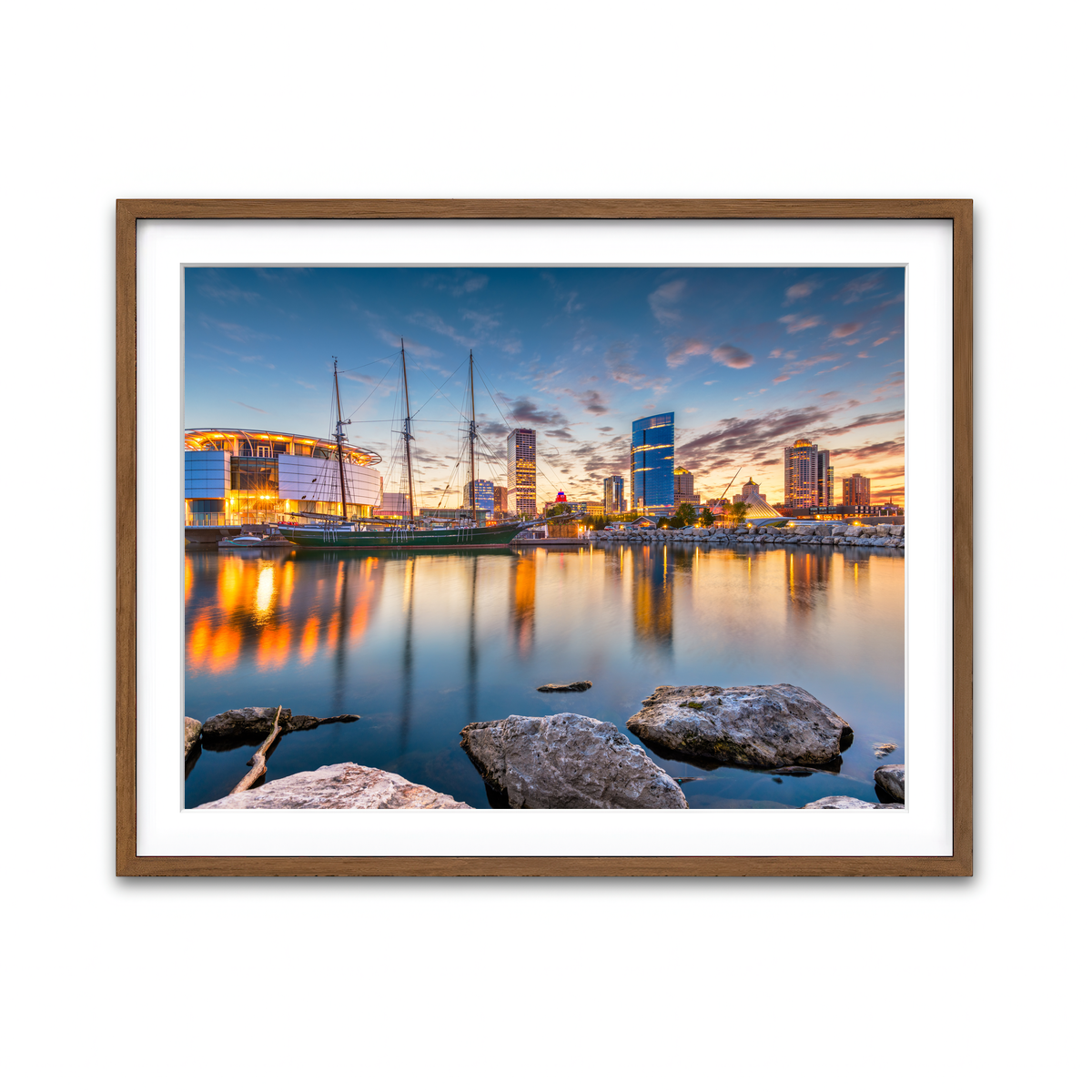 Framed Print 4x3 Walnut